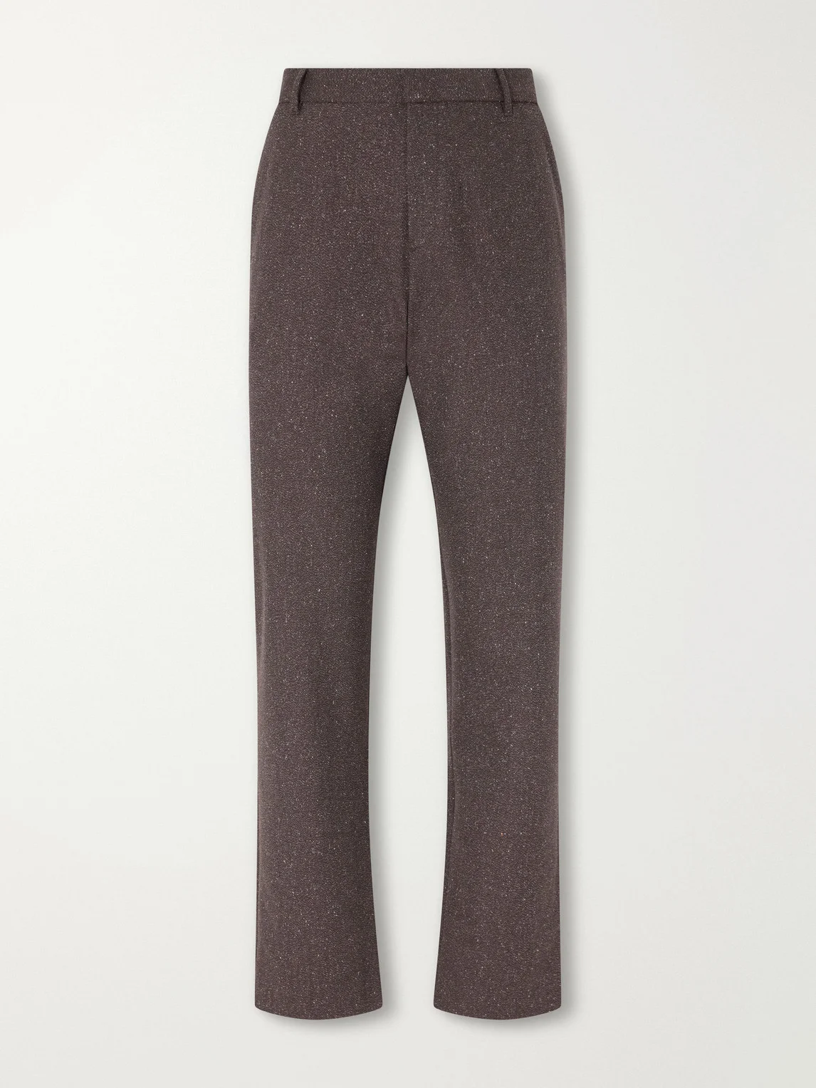 Straight-Leg Wool and Silk-Blend Donegal Tweed Trousers - 1