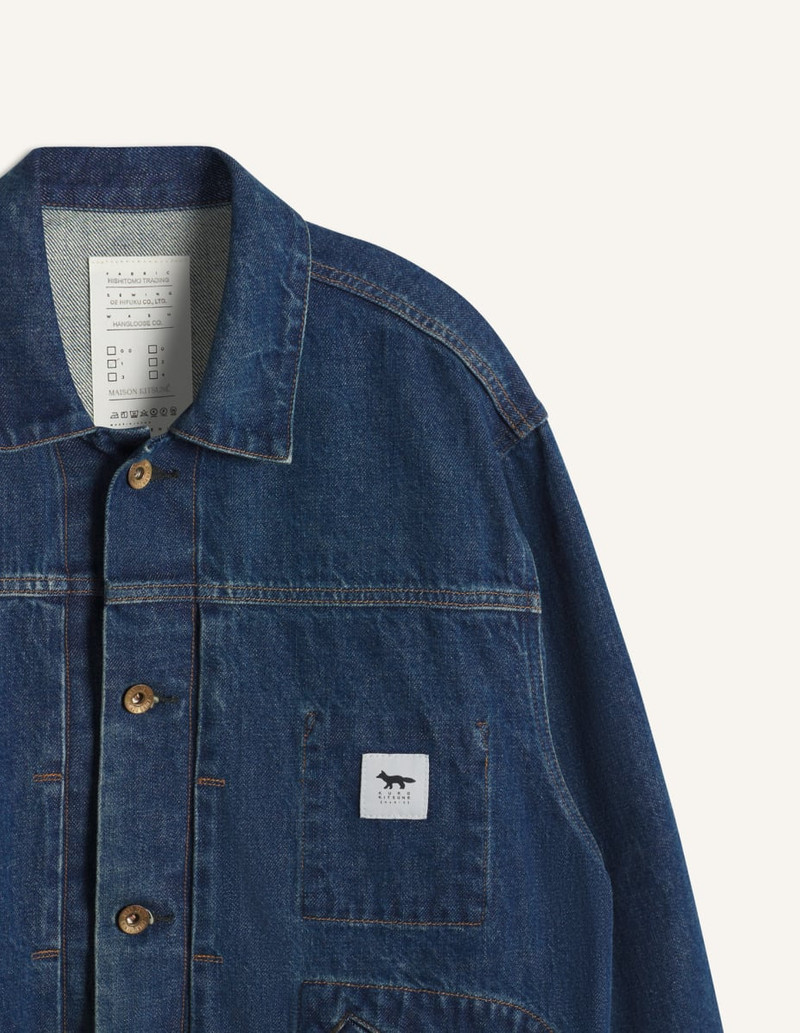 MAISON KITSUNE x KURO SELVEDGE VOYAGE DENIM JACKET 4