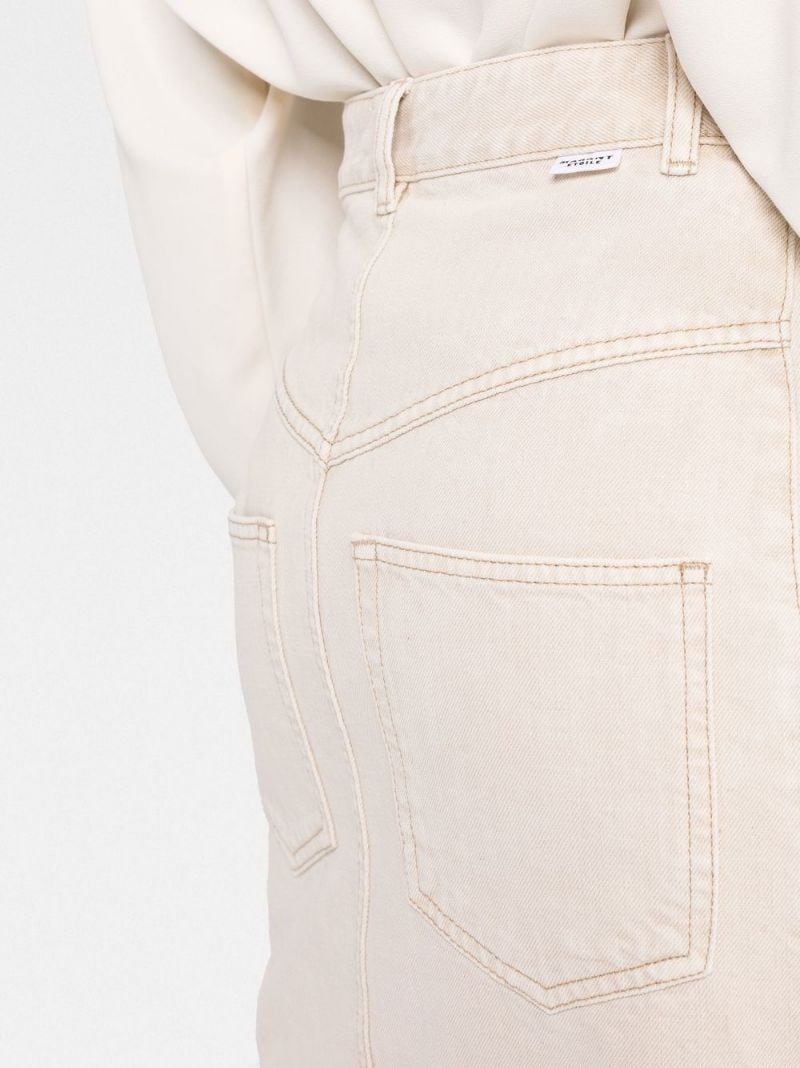 buttoned-up high-waisted skirt - 3