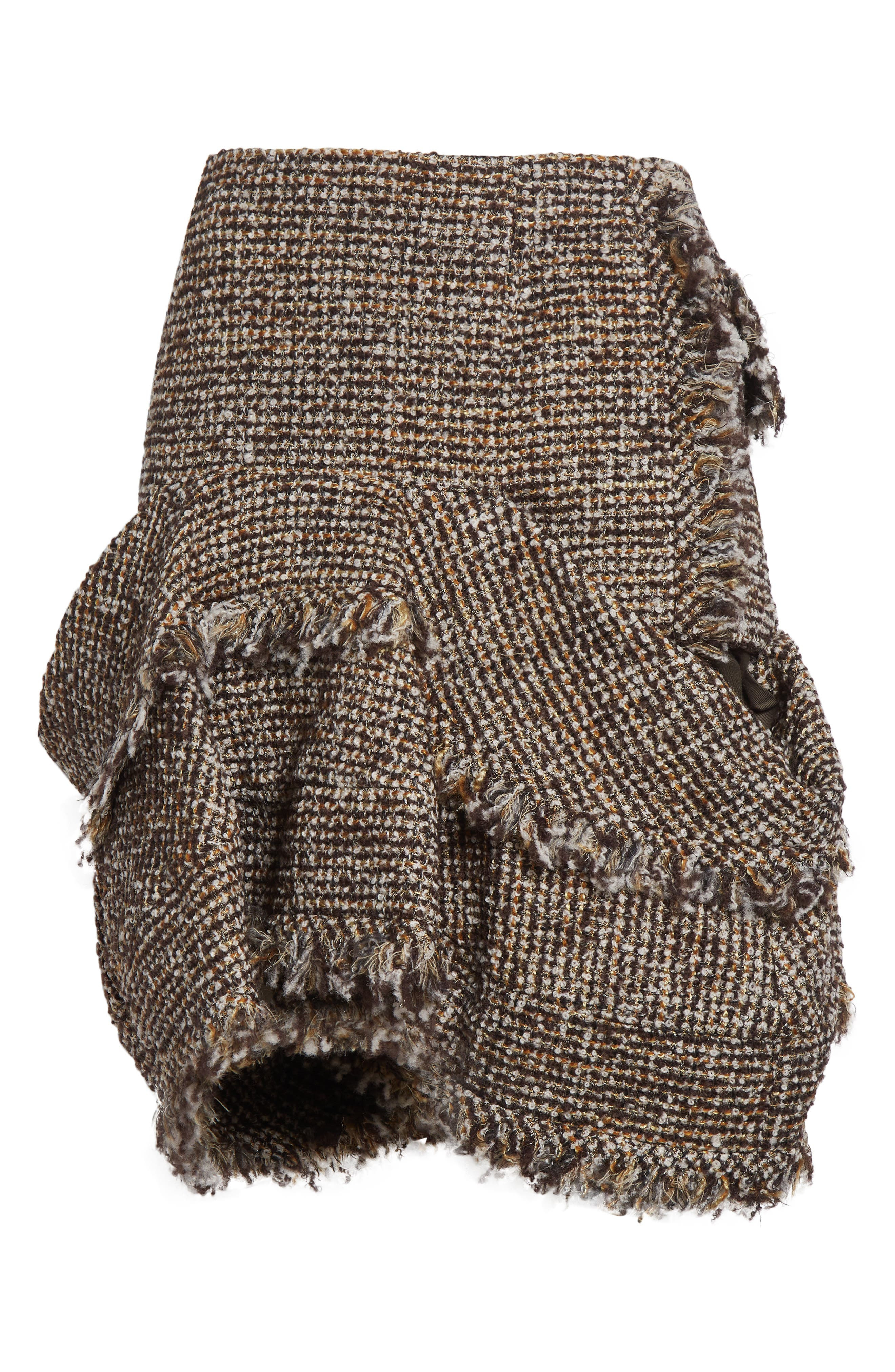 Sacai Tweed Skirt in Brown at Nordstrom - 6