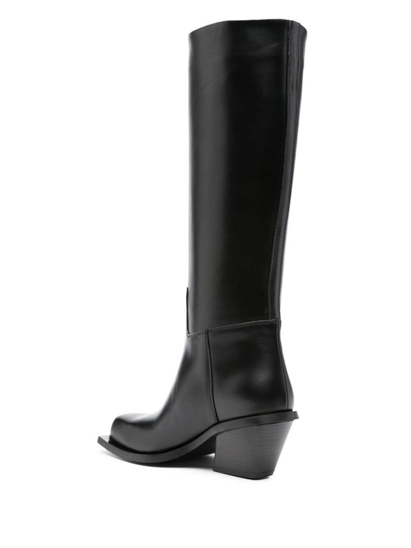 square-toe leather boots 3