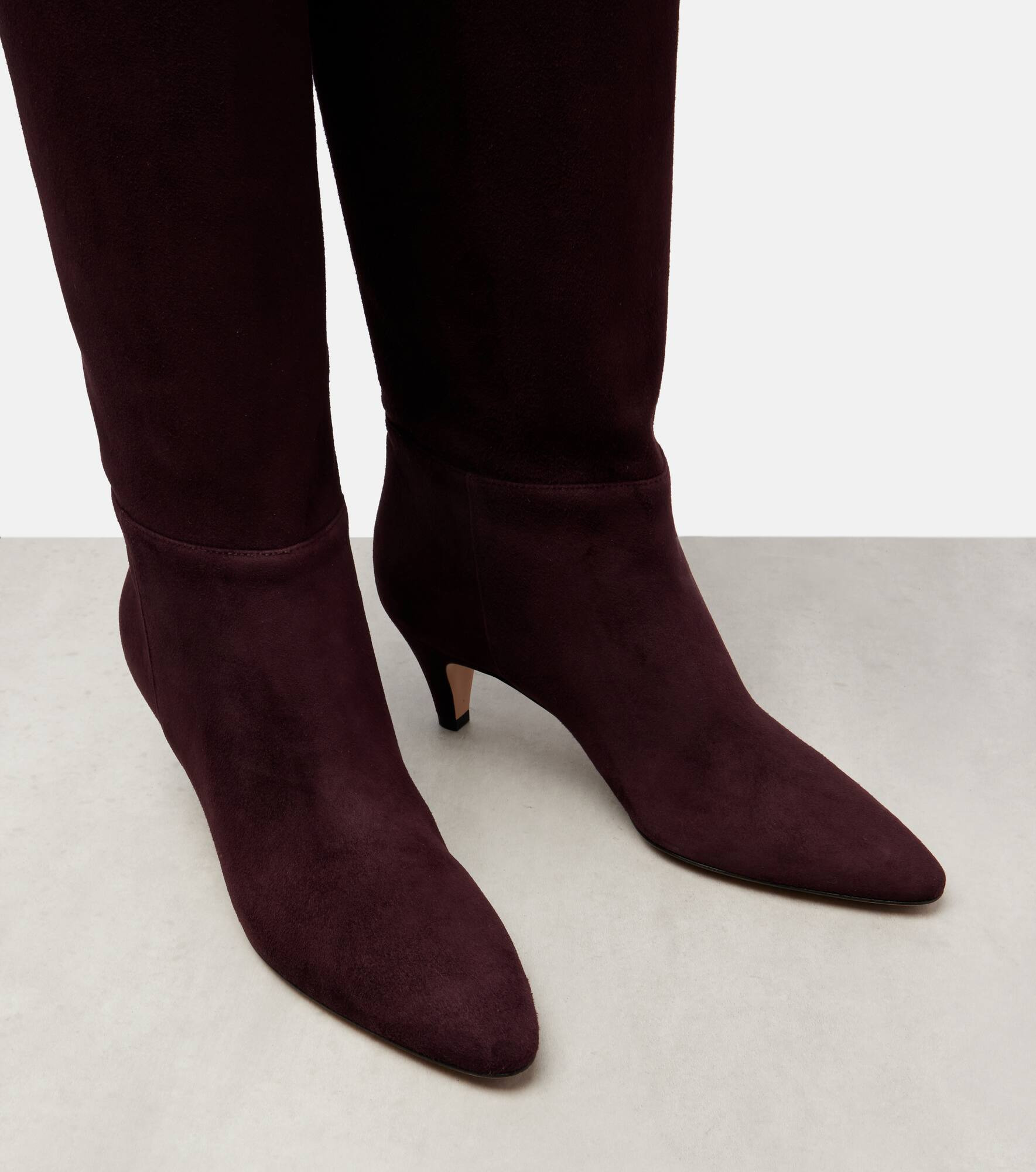 55 suede knee-high boots - 5