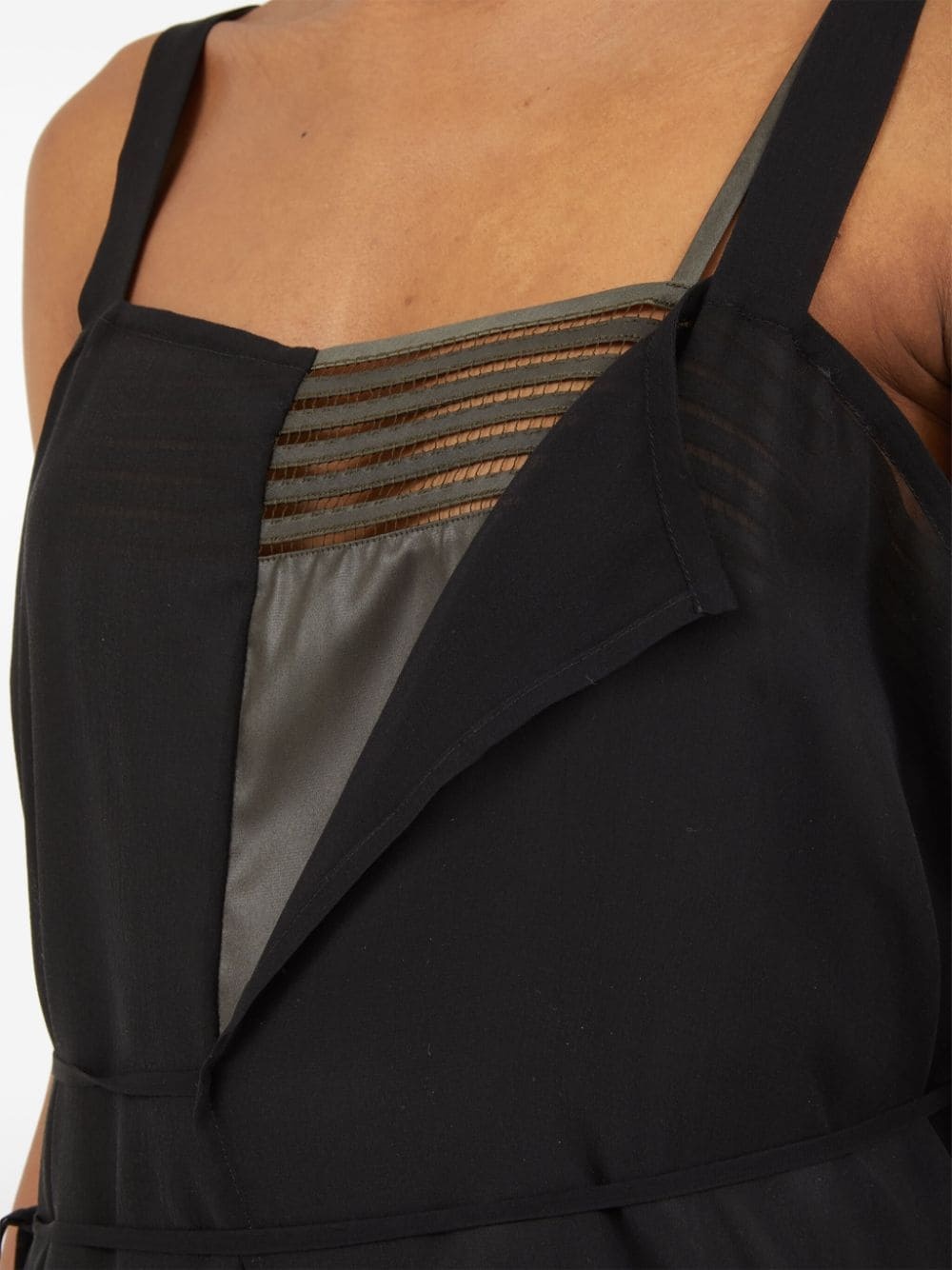 embroidered-logo midi dress - 7