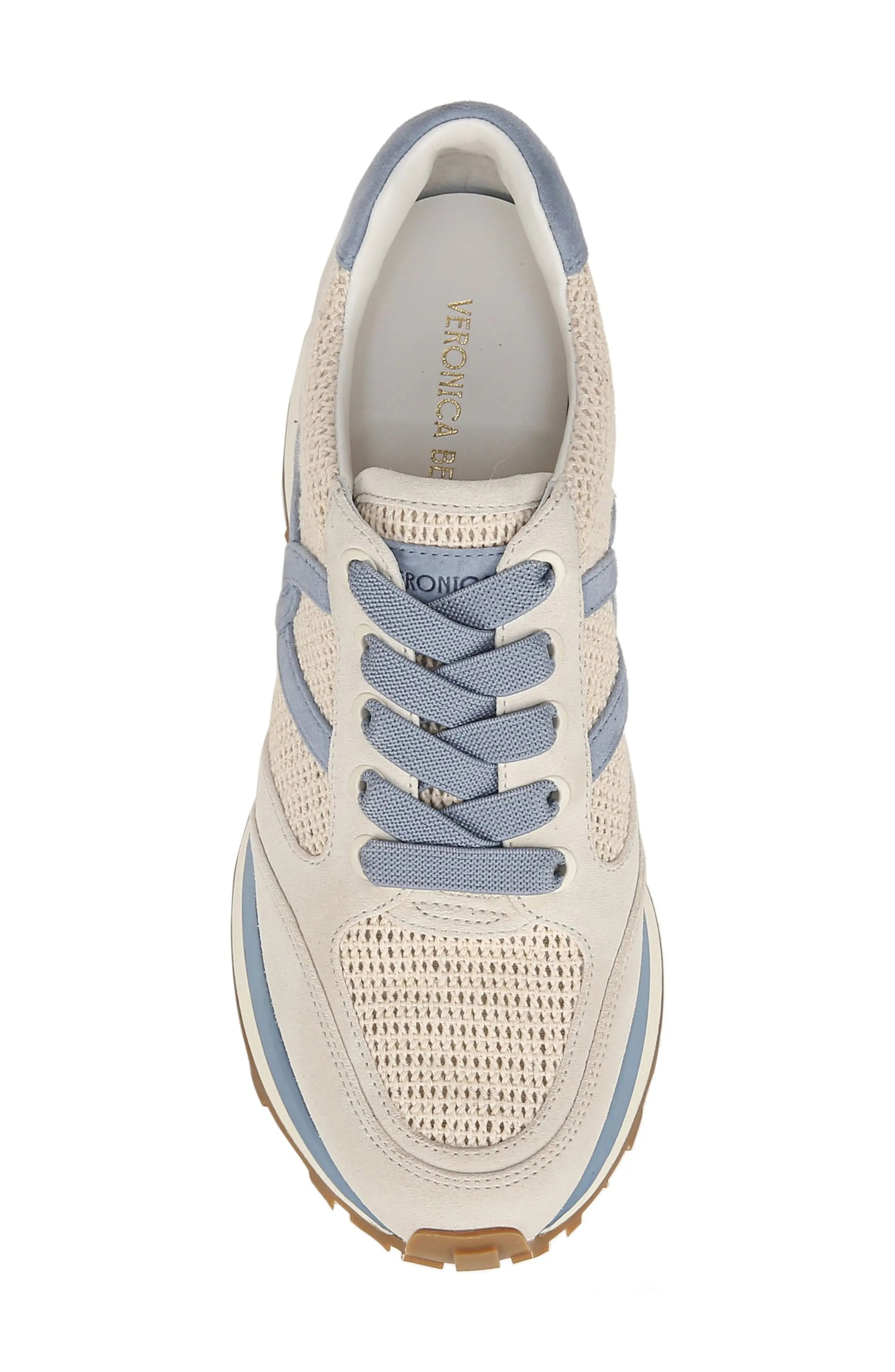 Valentina Sneaker in Coconut/Vista Blue - 5