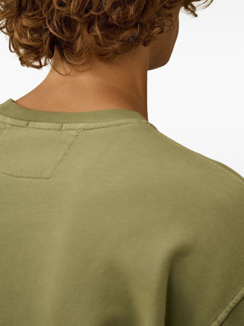 lens-detail crew-neck sweatshirt - 5