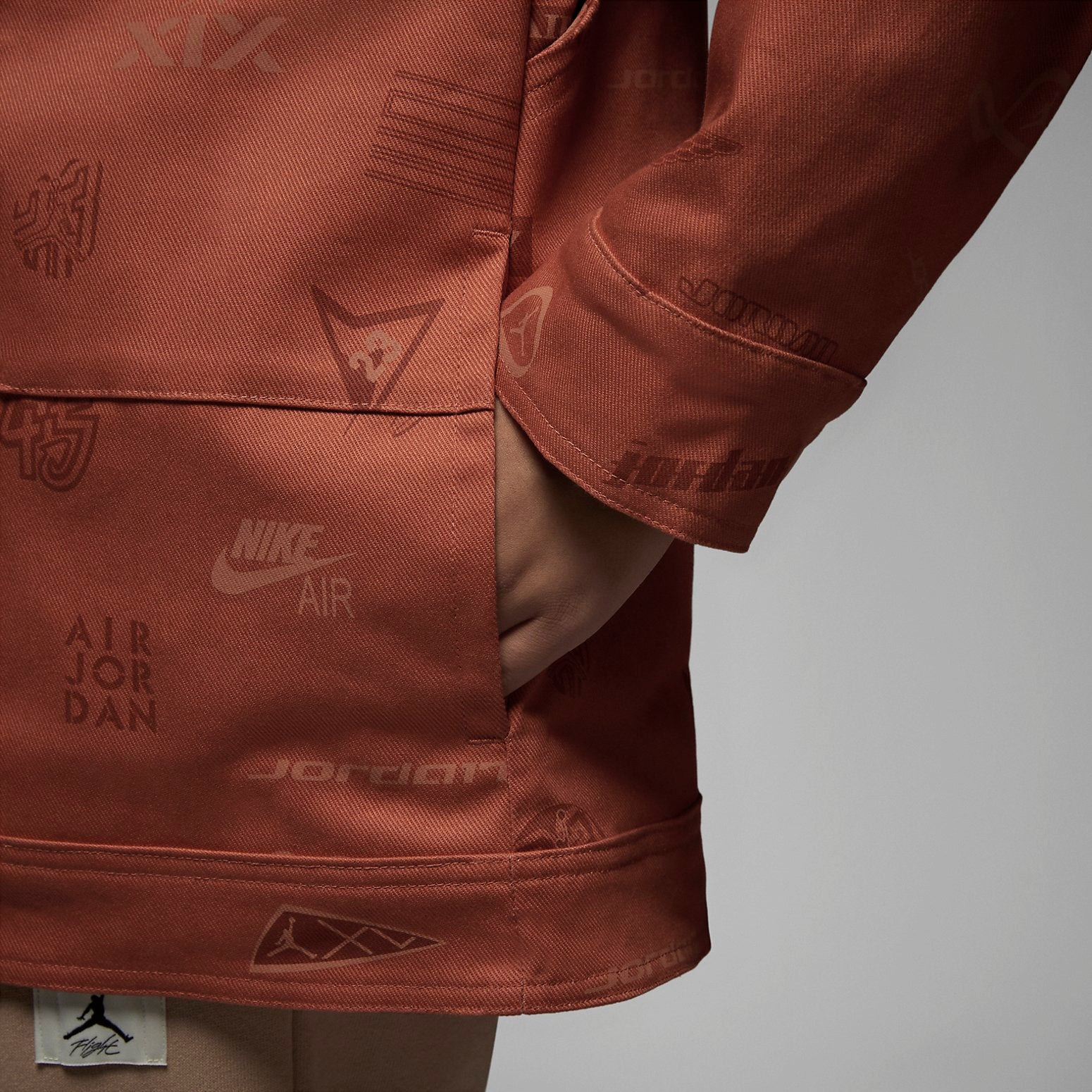 (WMNS) Air Jordan Flight Heritage Jacket 'Light Sienna' DX0385-812 - 2