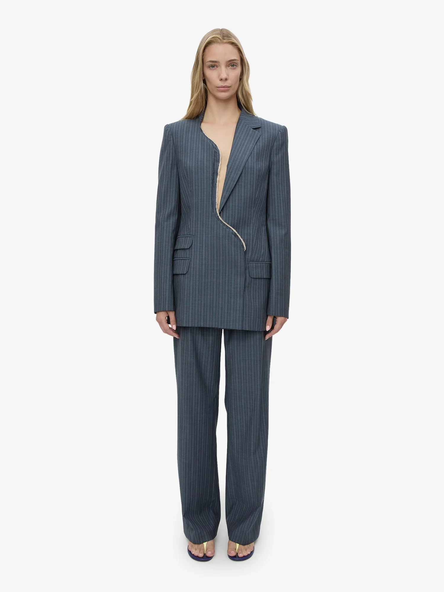 Torrent Pinstripe Blazer - 1