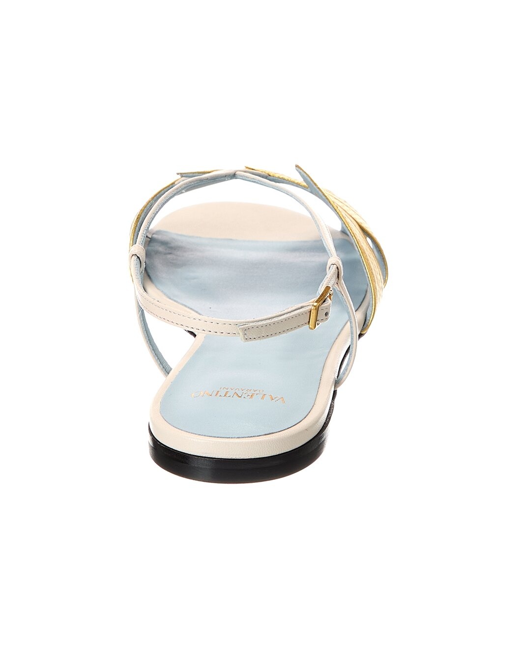 Valentino Foliefoliage Leather Sandal - 3