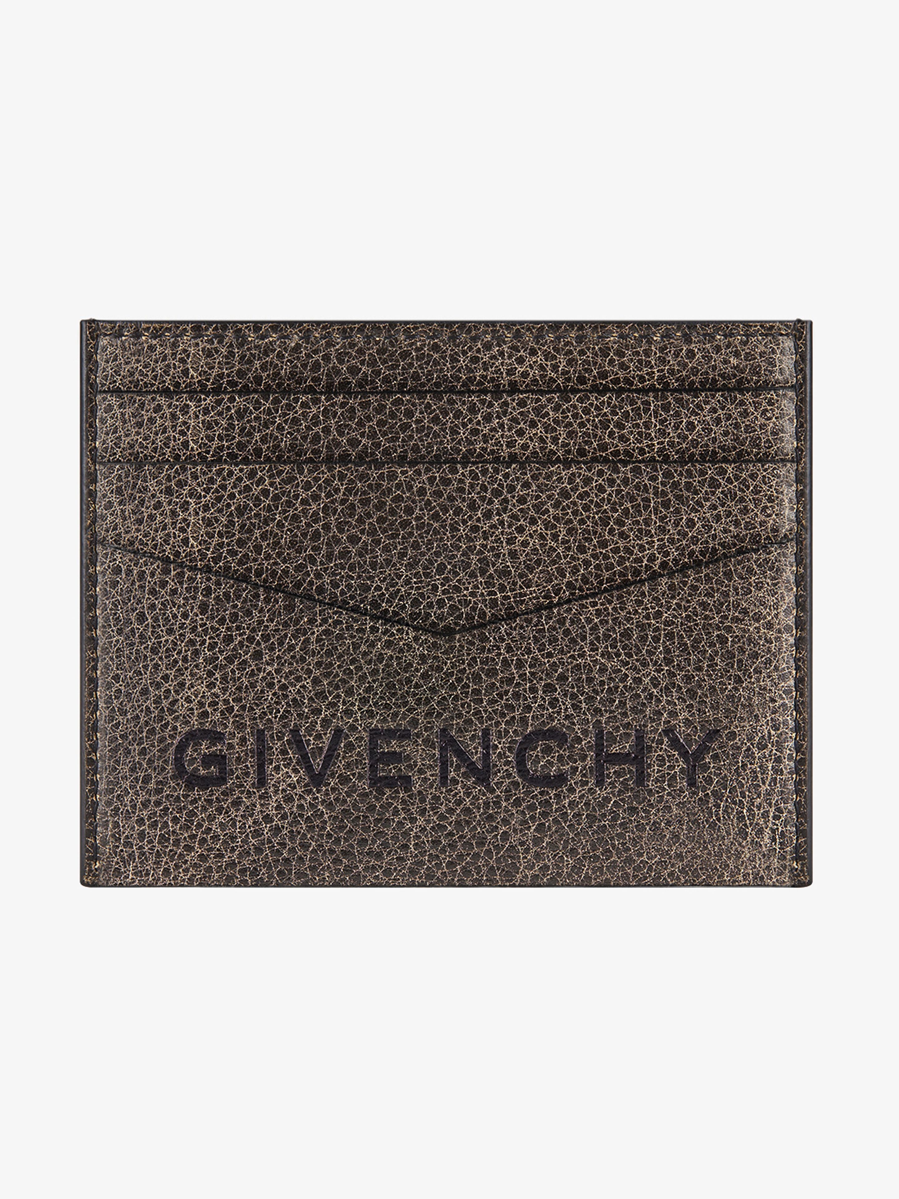 GIVENCHY CARD HOLDER IN CRACKLED LEATHER - 3