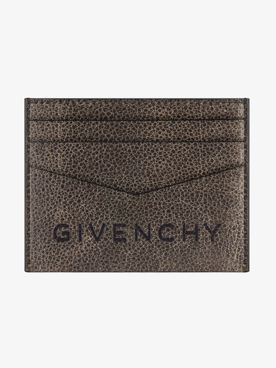 Givenchy GIVENCHY CARD HOLDER IN CRACKLED LEATHER outlook