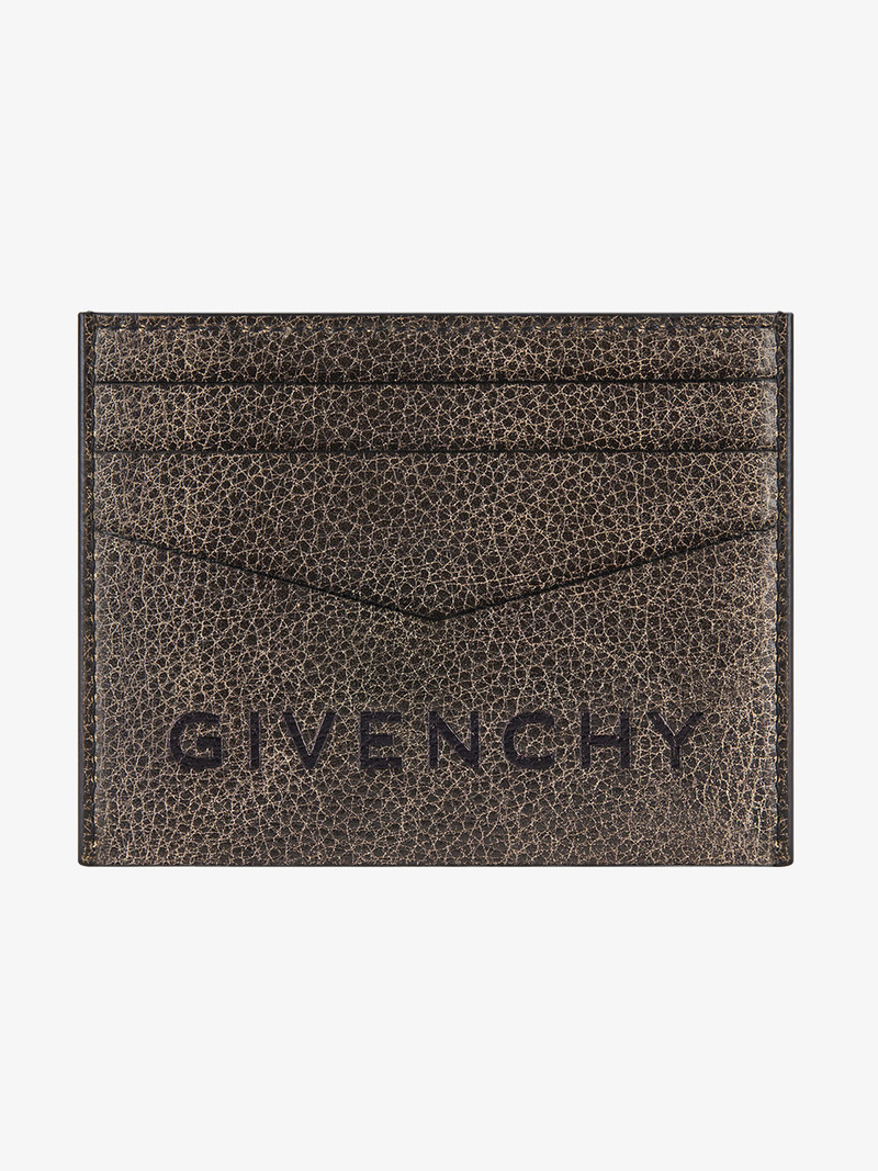 GIVENCHY CARD HOLDER IN CRACKLED LEATHER 3