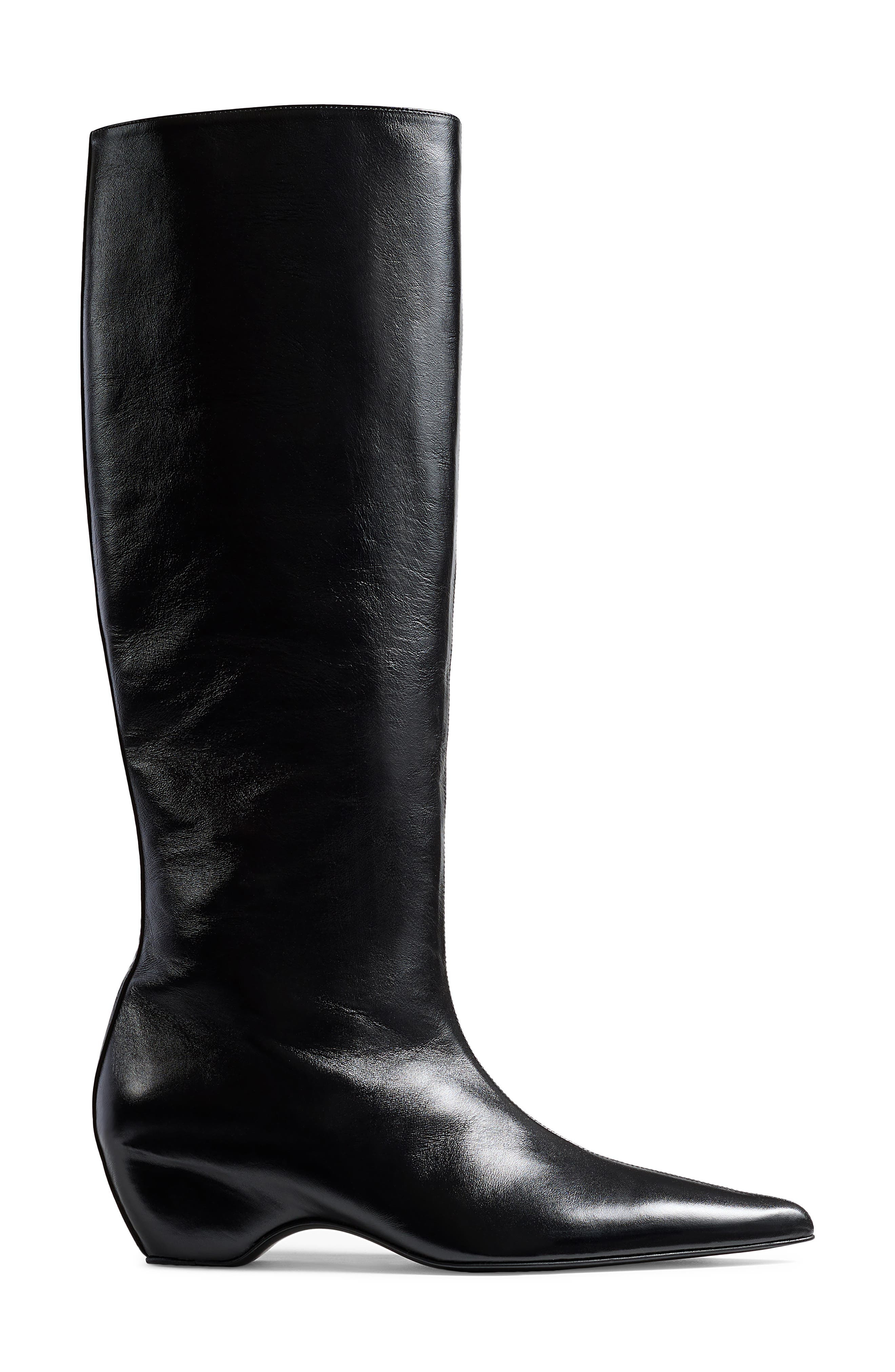 Khaite Sybil Pointed Toe Boot in 200 Black at Nordstrom - 3