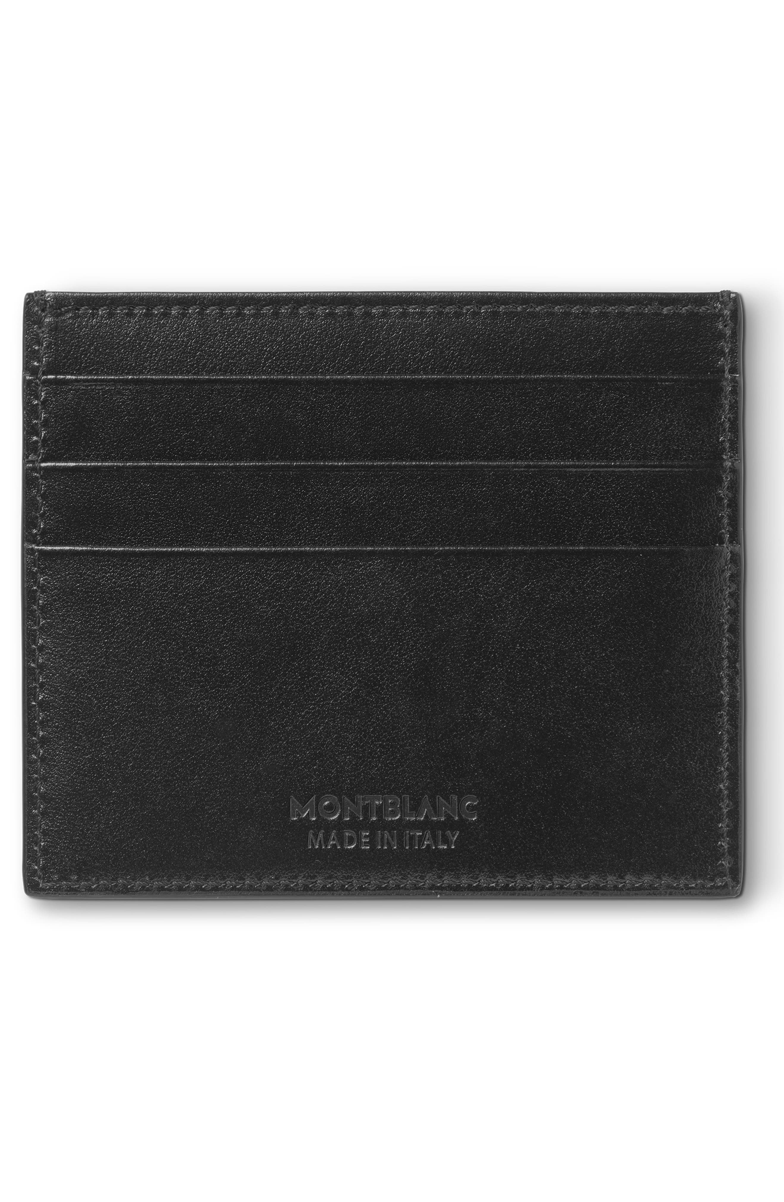 Montblanc Meisterstück Leather Card Case in Black at Nordstrom - 4