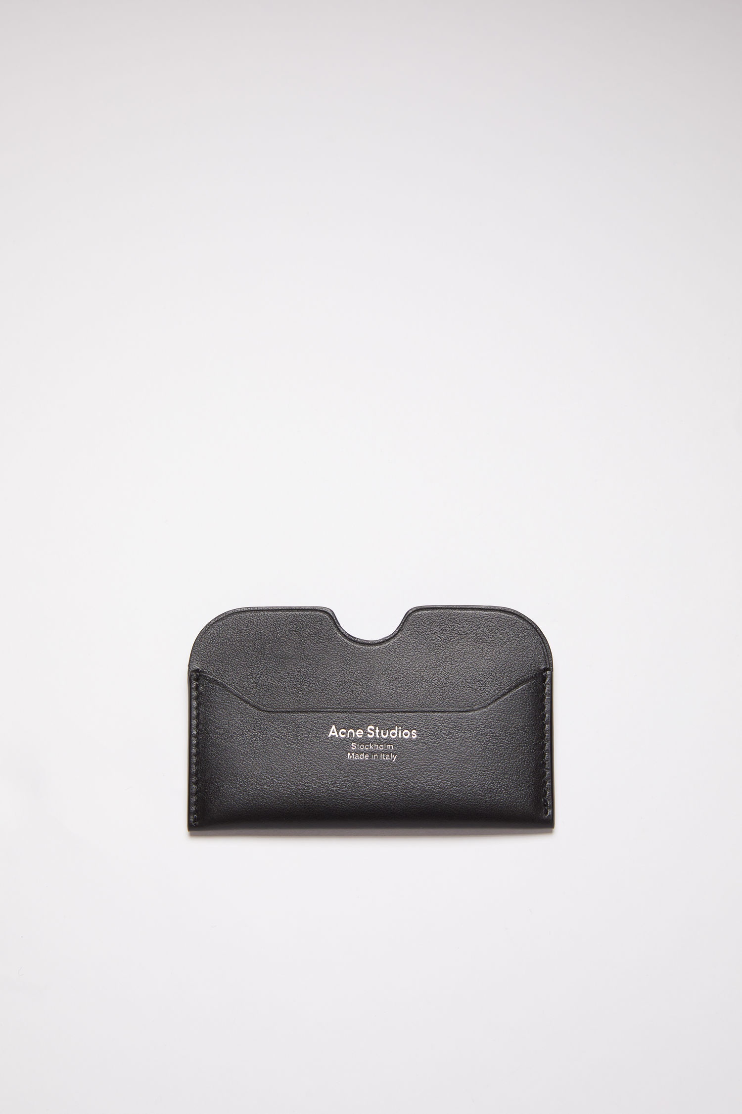 Leather card case - Black - 1