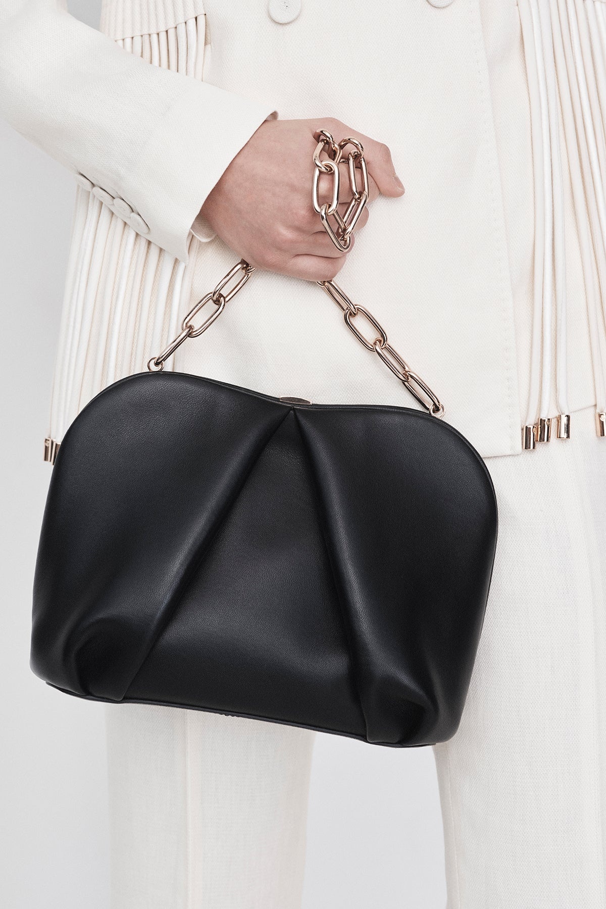 Taylor Clutch in Black Nappa Leather - 2