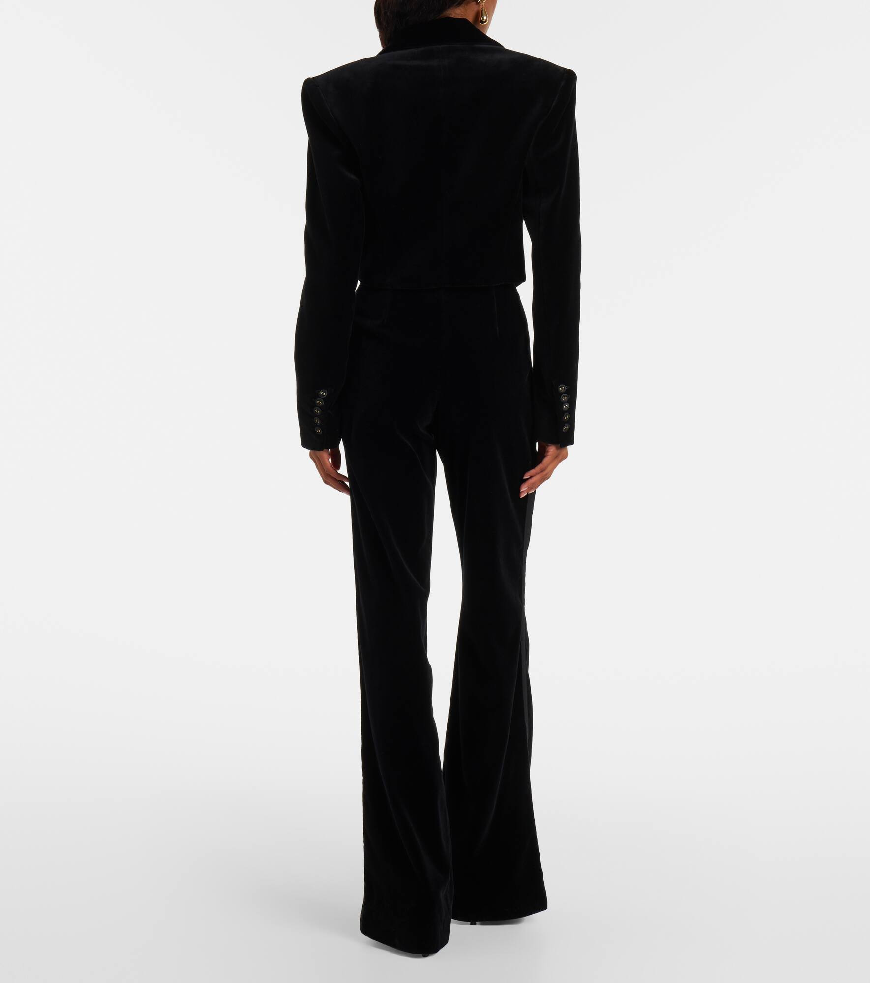 Cotton velvet blazer - 3