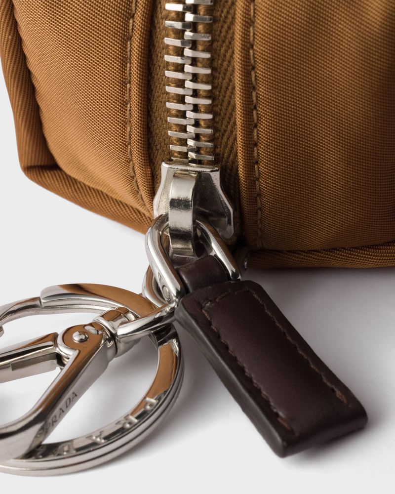 Prada Re-Nylon and leather mini-pouch outlook