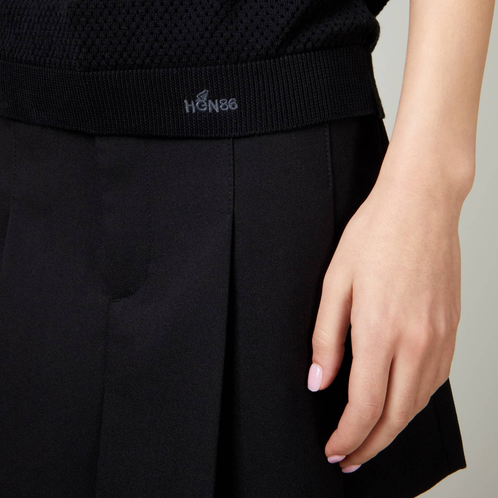 Honeycomb Polo Shirt Black - 8