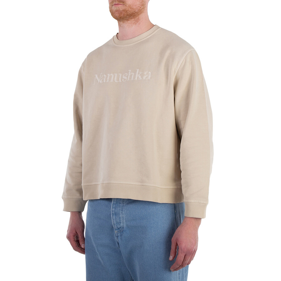 Nanushka Mart Cotton Logo-Embroidered Sweatshirt - 3