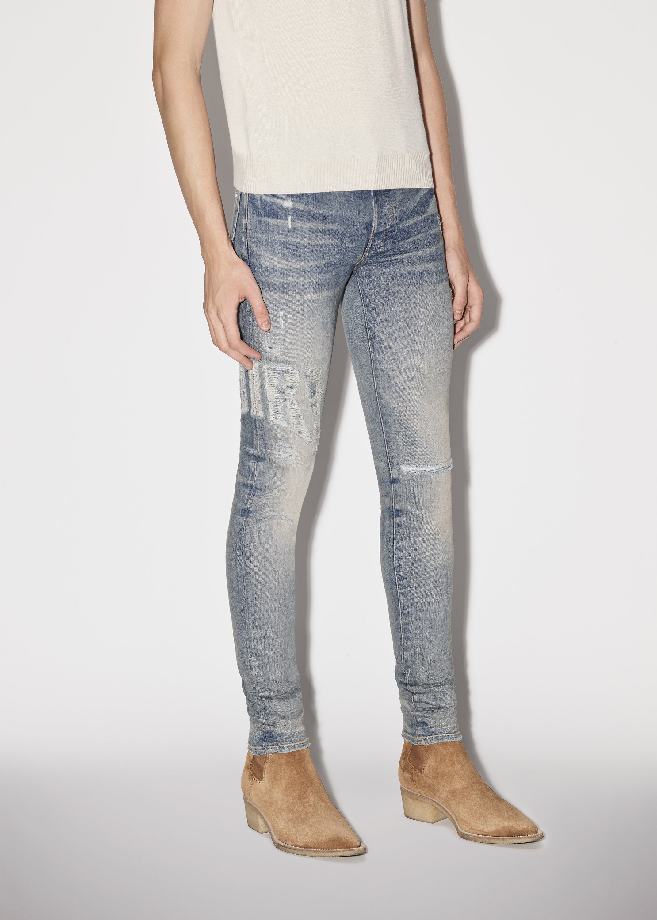 DISTRESSED AMIRI LOGO JEAN - 3