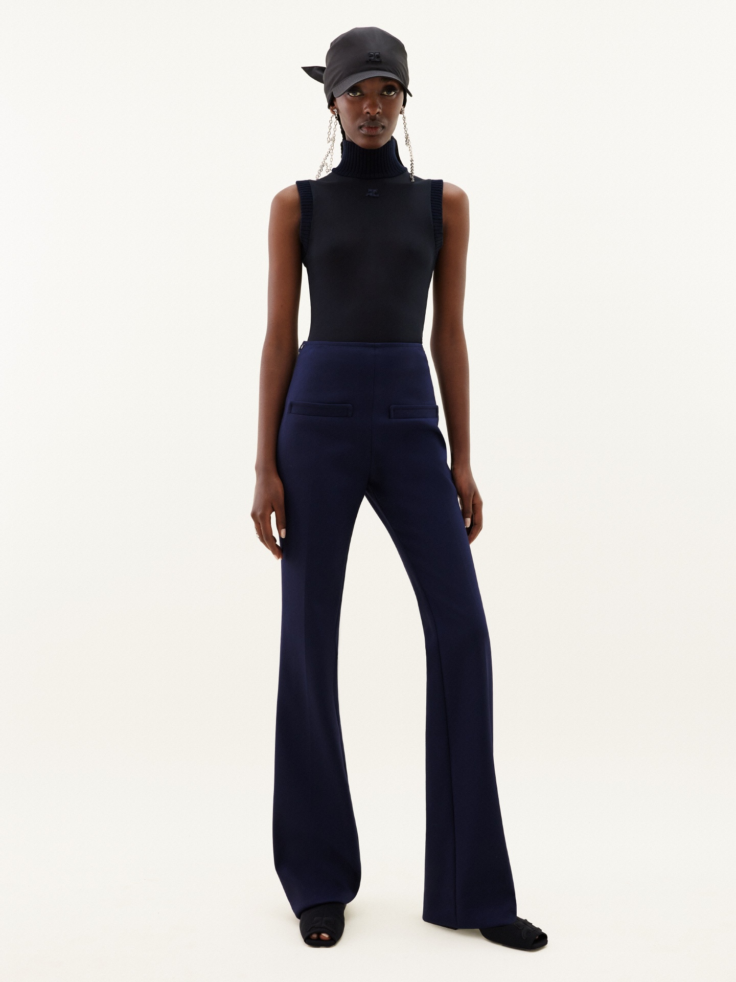 STRETCH BOOTCUT TROUSERS - 2