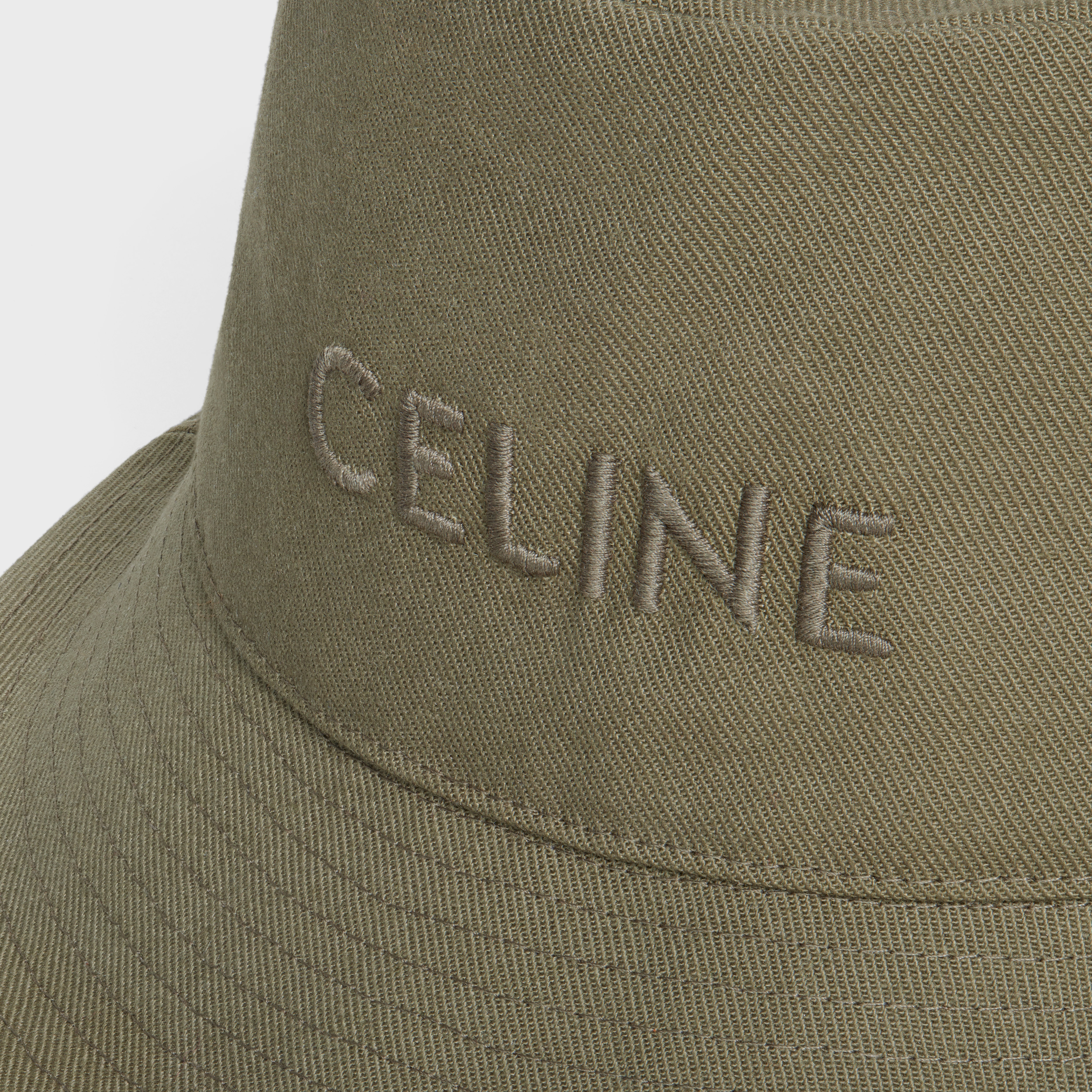 Celine bucket hat in thick cotton twill - 3