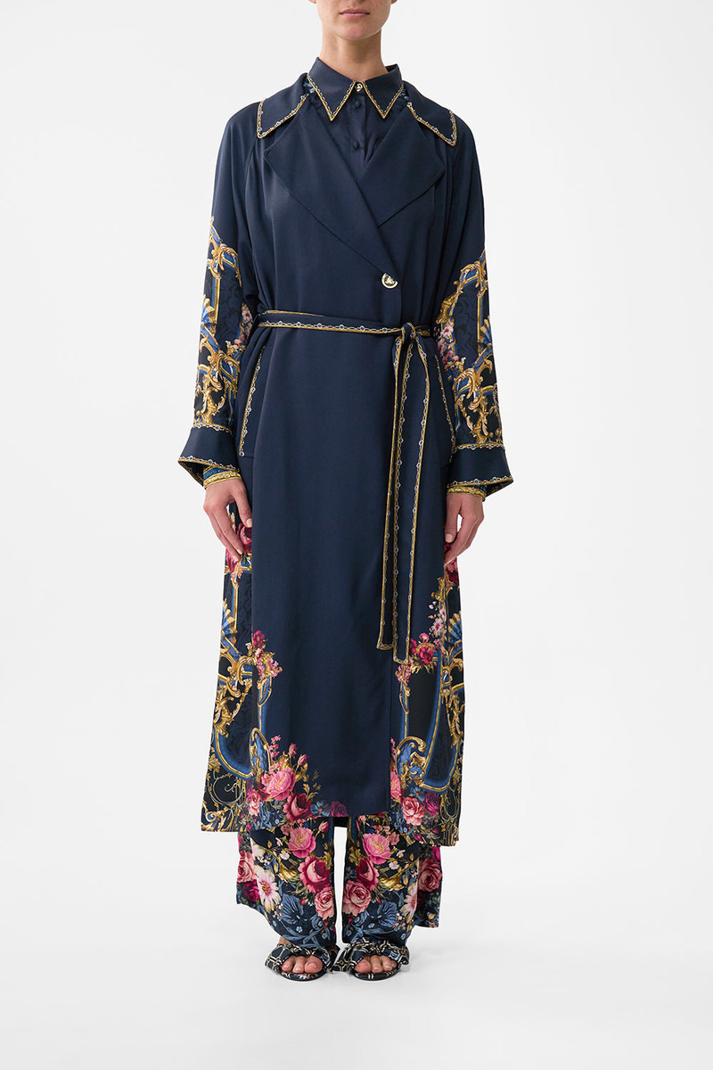 CAMILLA PLEATED BACK TRENCH outlook