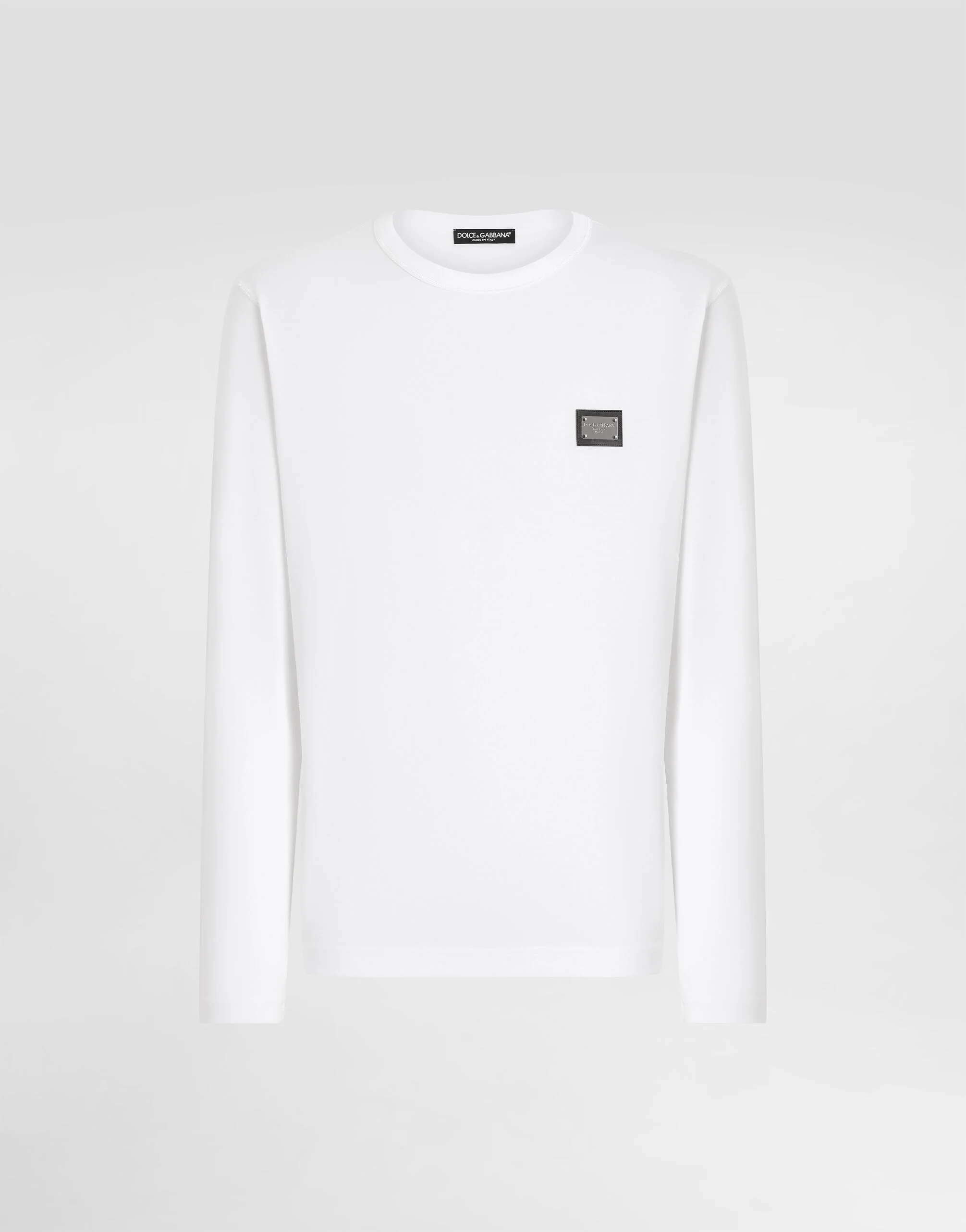 Long-sleeved T-shirt with logo tag - 1