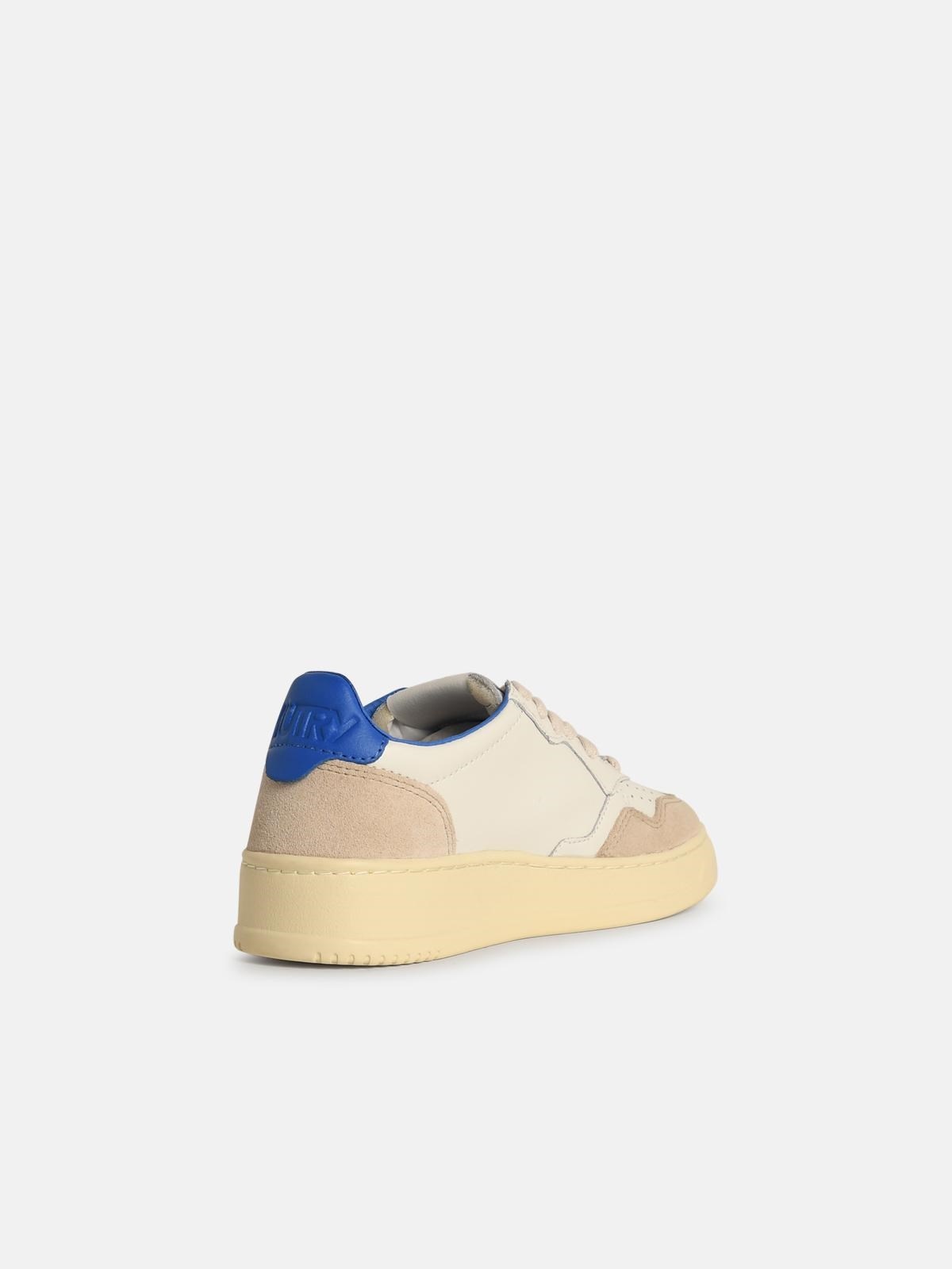 'MEDIALIST' WHITE LEATHER SNEKER - 3