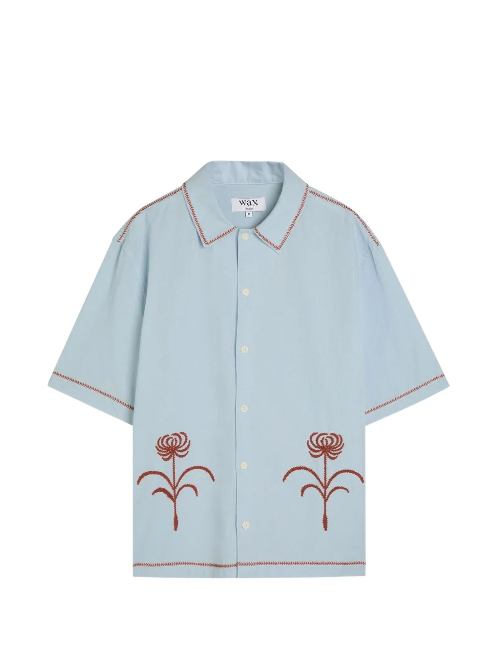 Keats floral-embroidered shirt - 1