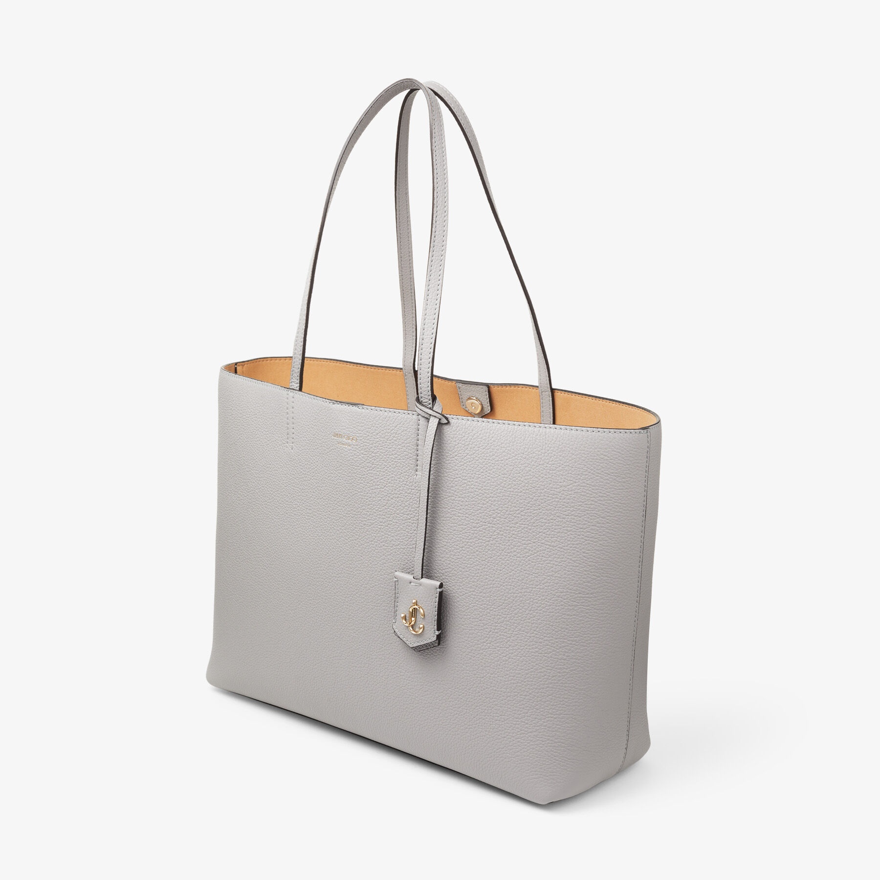 Nine2five E/w
Marl Grey Grained Calf Leather Tote Handbag with JC Emblem - 2