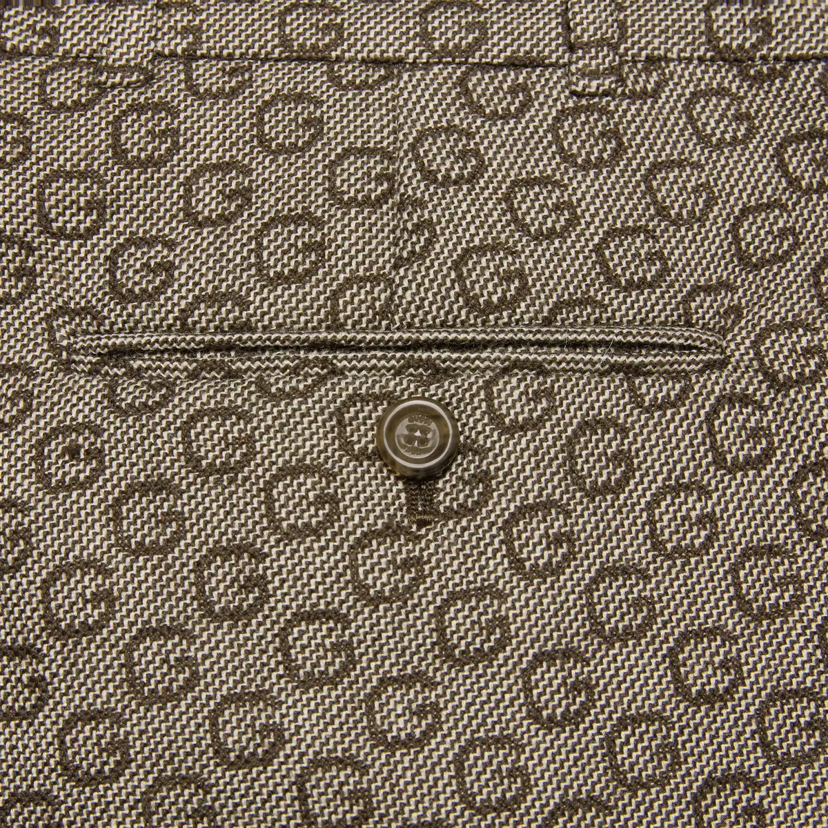 G jacquard wool flare pant - 5