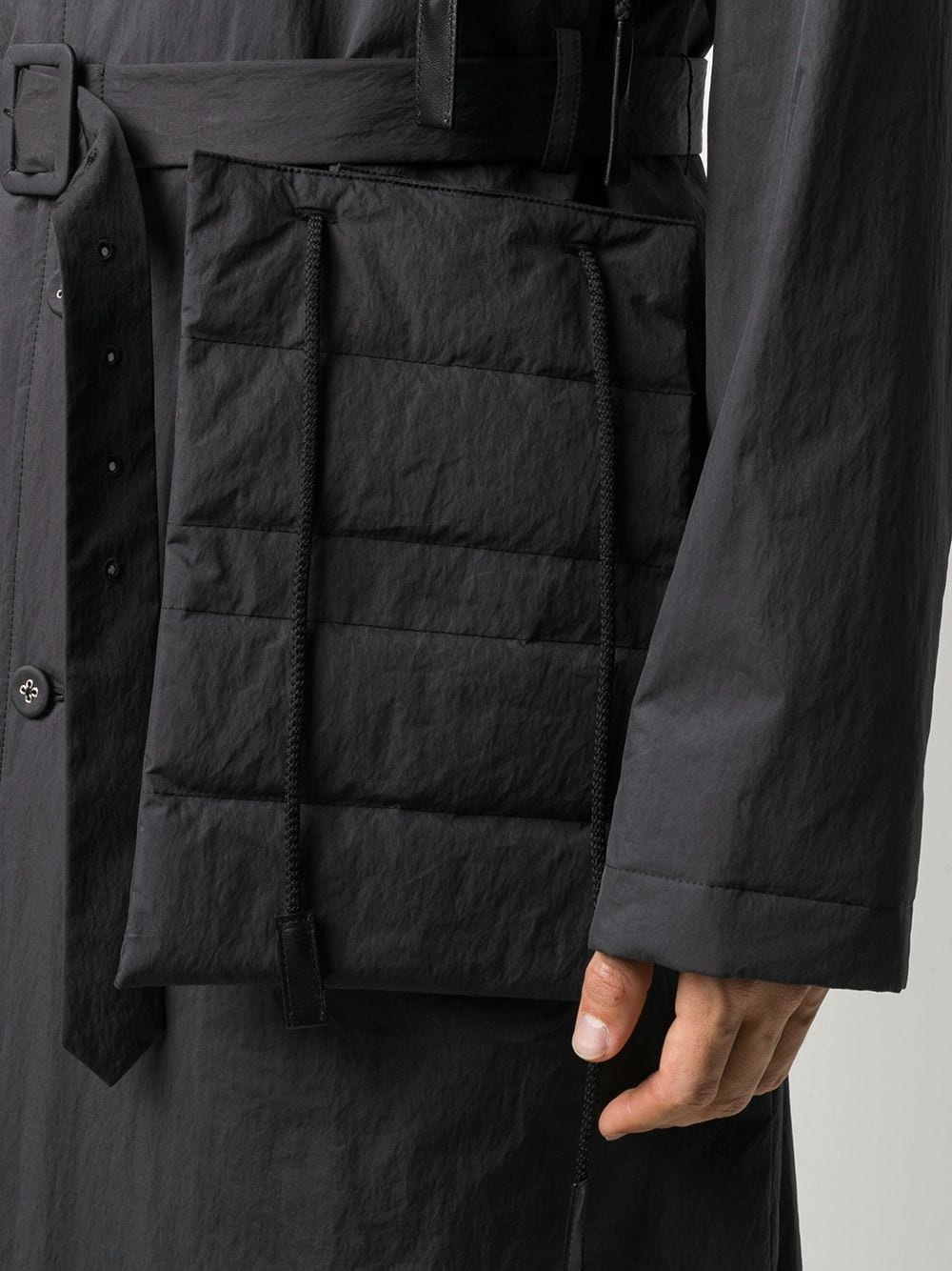 Fold belted padded coat - 5