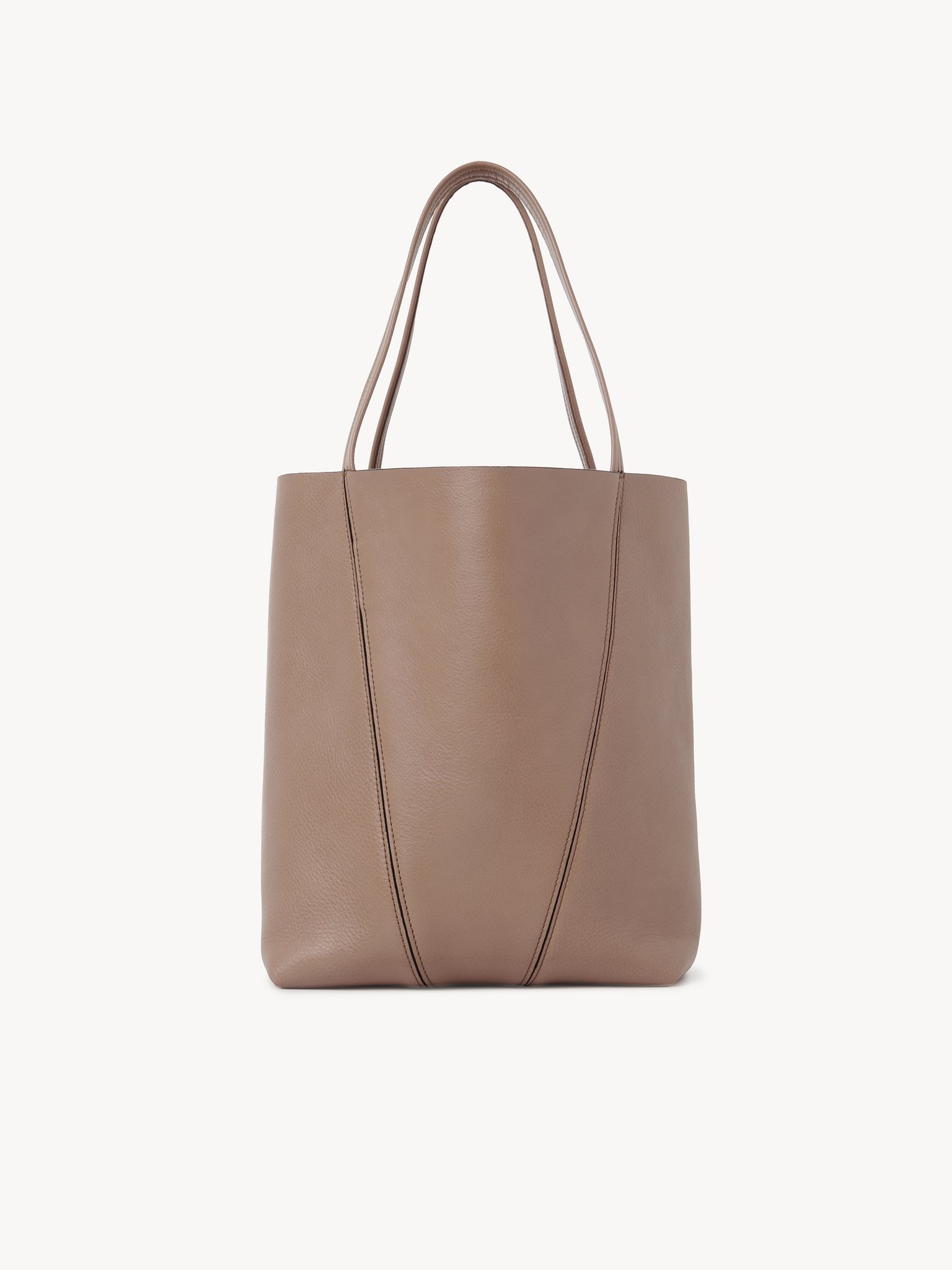 CHLOÉ SPIN TOTE BAG IN GRAINED LEATHER - 4