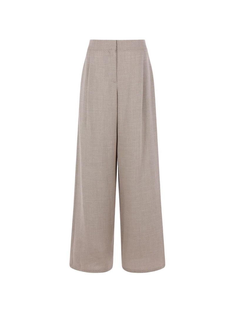 herringbone-pattern trousers 1