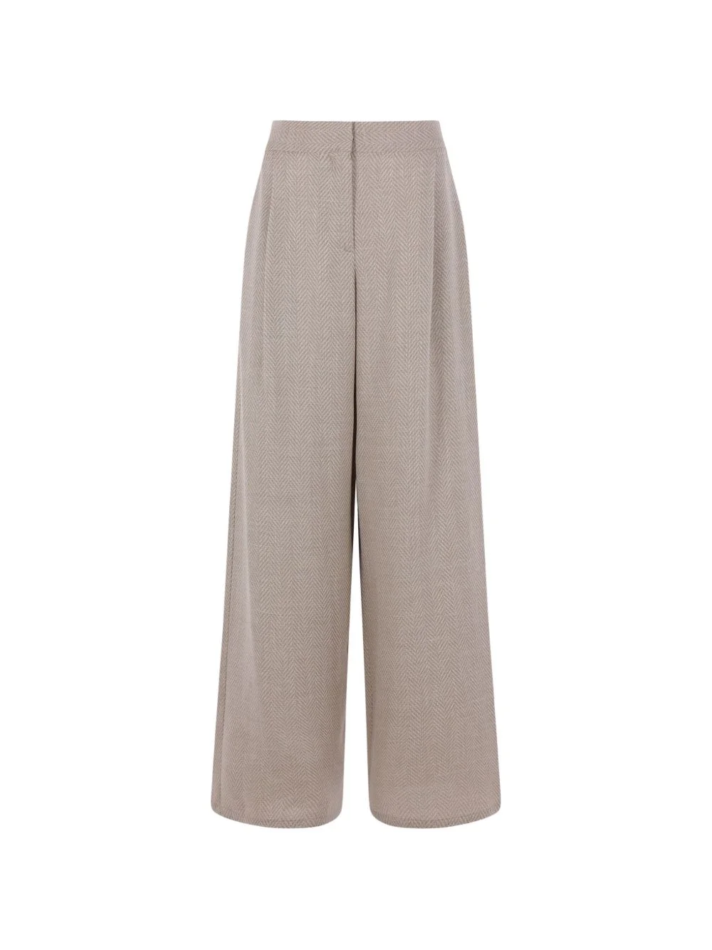 herringbone-pattern trousers - 1