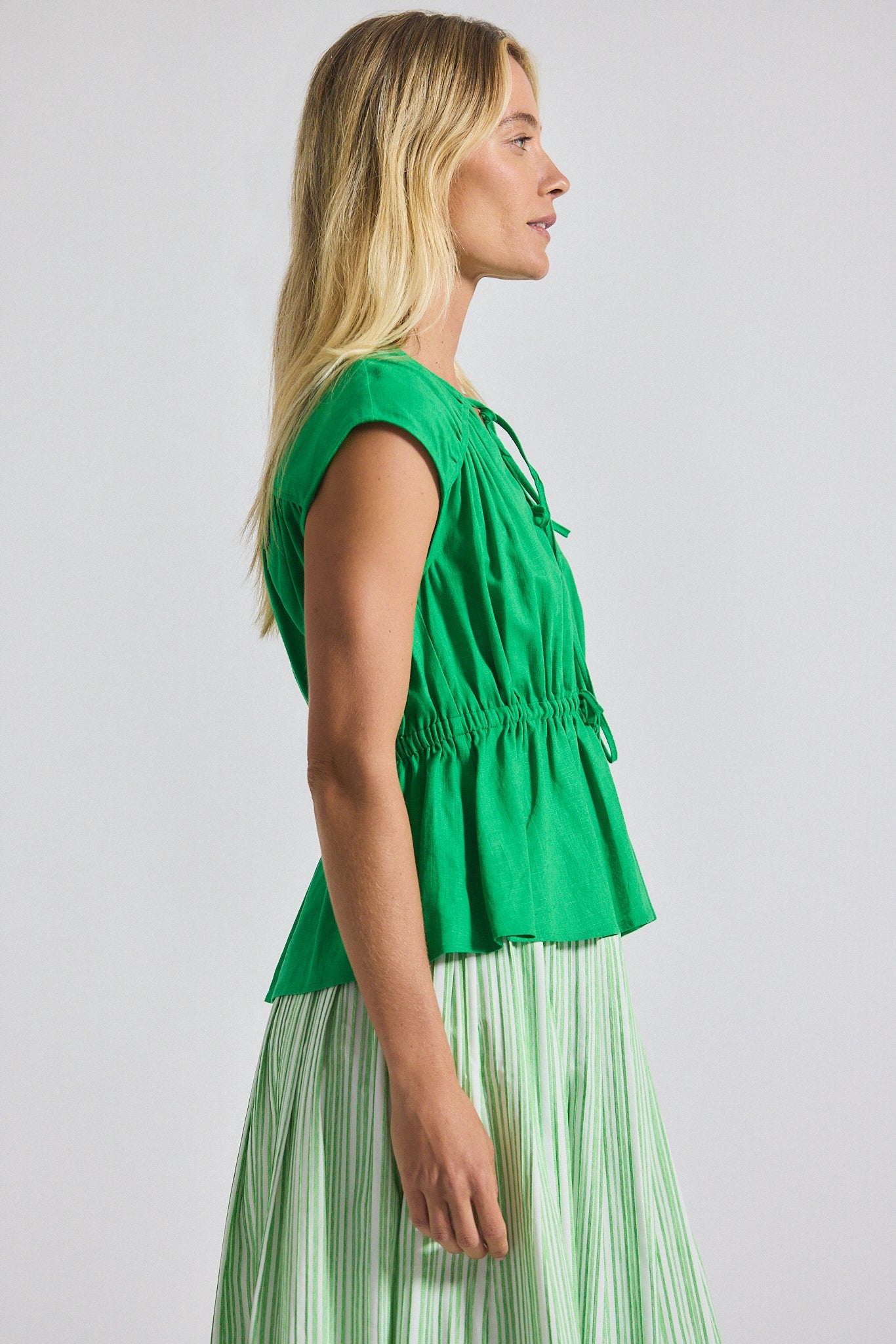 CAROLINE TIE FRONT TOP - 3