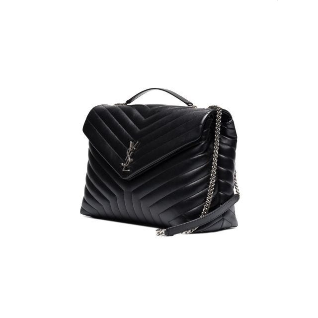 Large black Loulou shoulder bag - 4