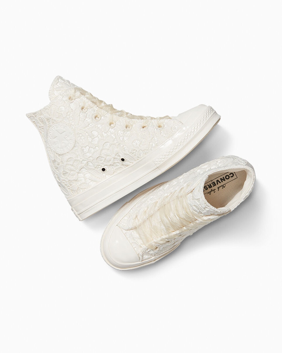 Chuck 70 Wedge Platform Crocheted Satin - 5