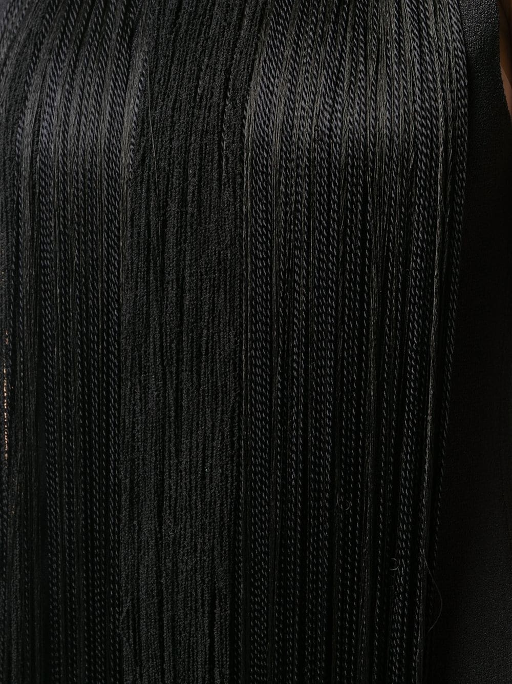 fringed detail long dress - 5