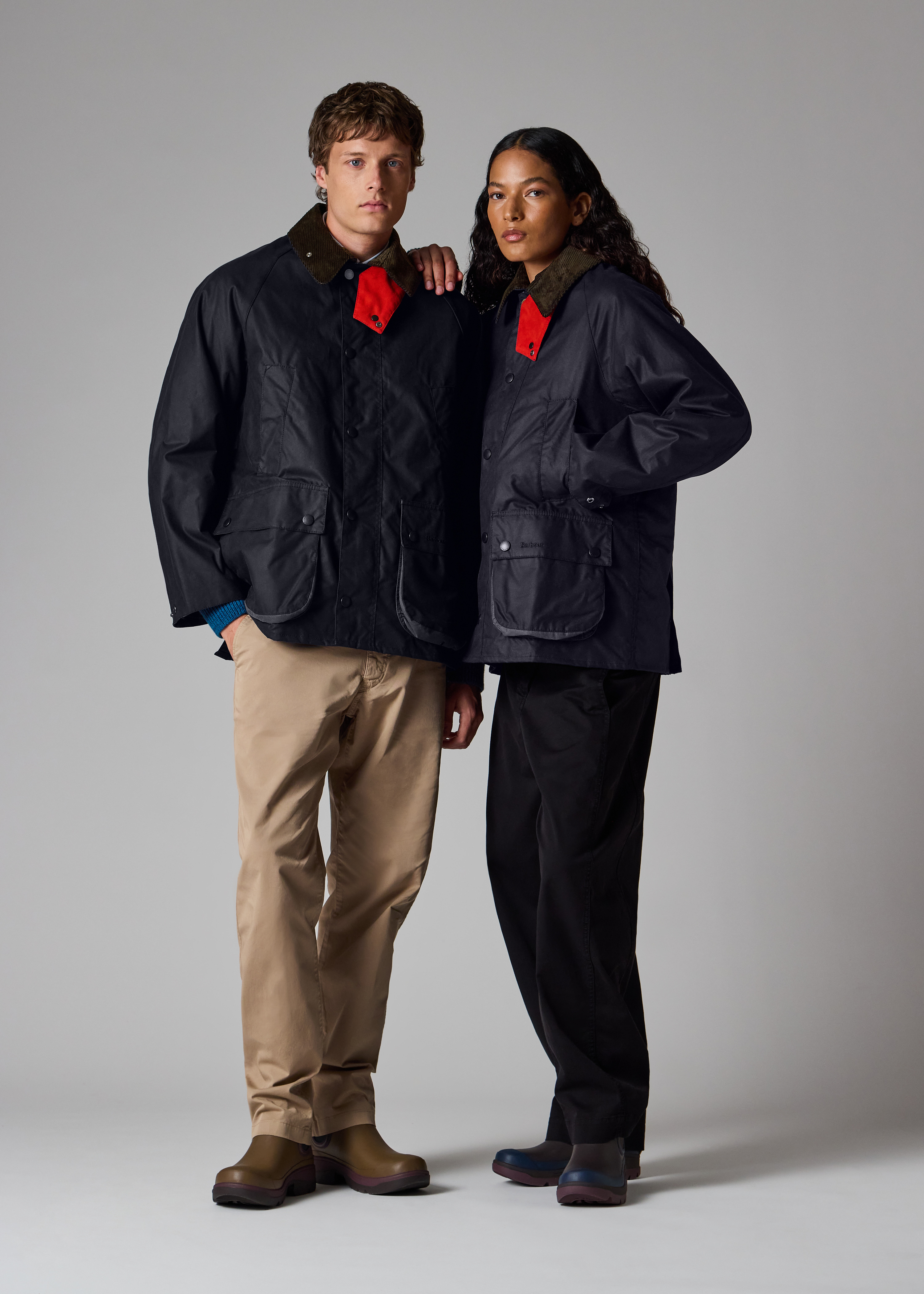 Paul Smith loves Barbour - Night Sky Oversized Bedale Wax Jacket - 6