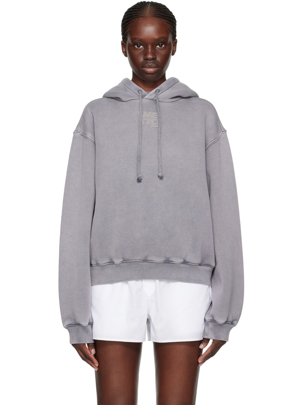 Gray Faded Hoodie - 1