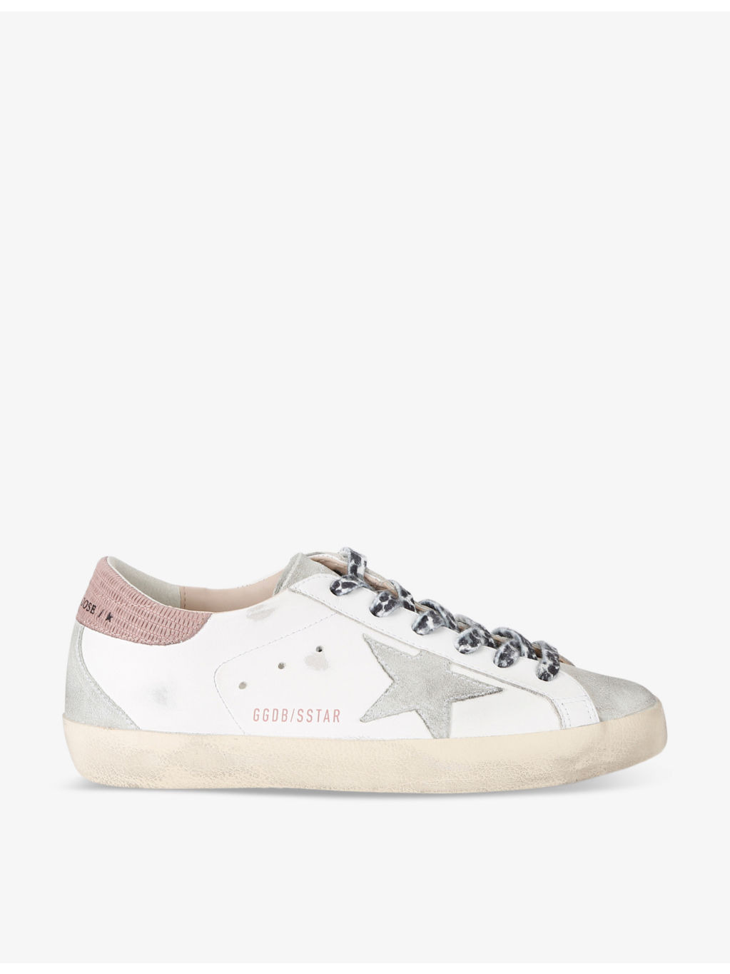 Women's Superstar 11868 star-embroidered leather low-top trainers - 1