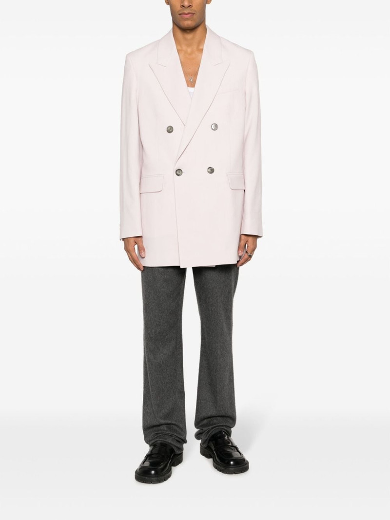 AMI Paris virgin wool double-breasted blazer outlook