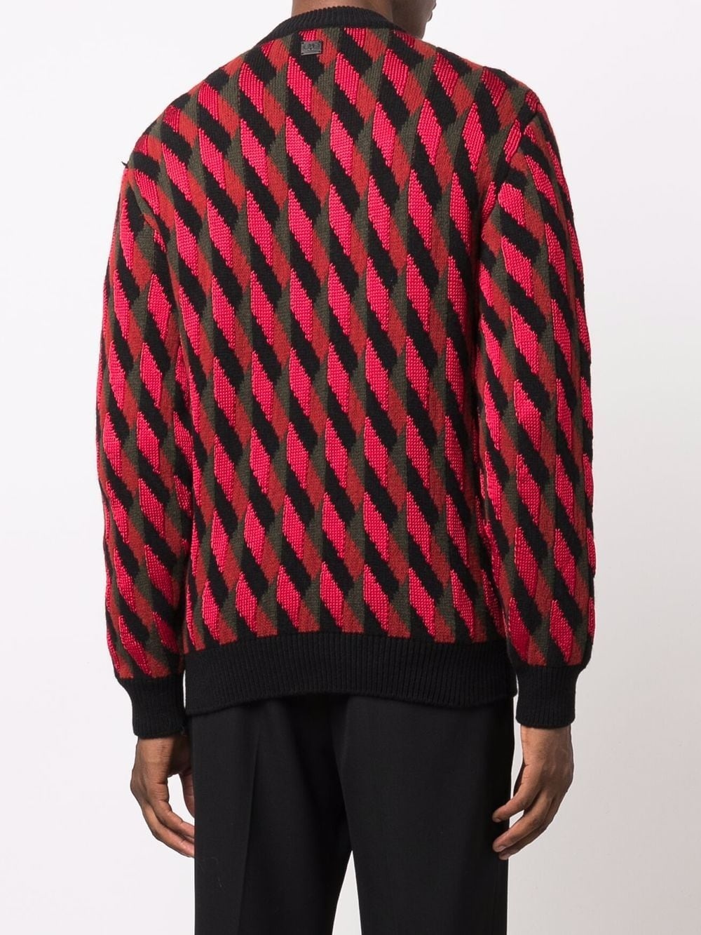 geometric-knit jumper - 4