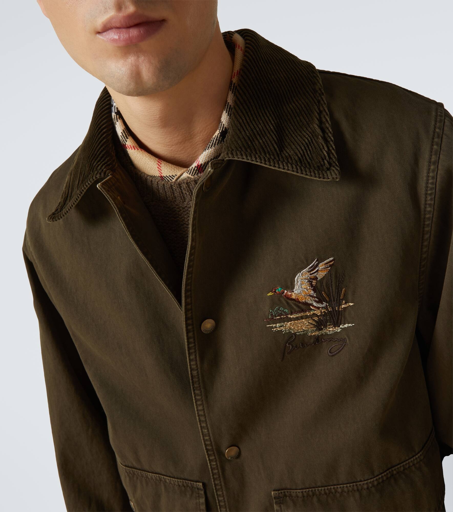 Quilted cropped cotton field jacket - 6