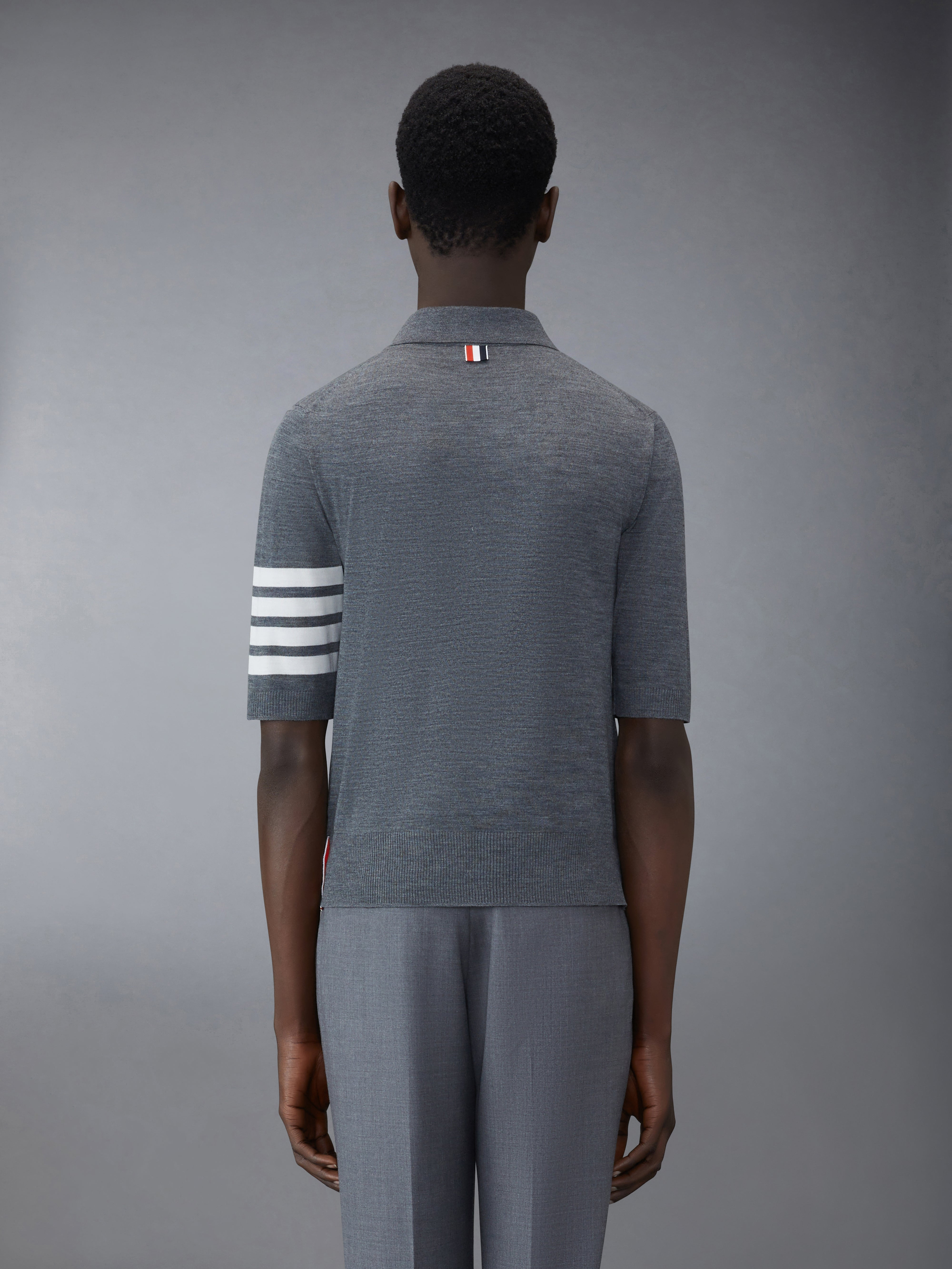 SHORT SLEEVE POLO IN SUSTAINABLE FINE MERINO WOOL - 2