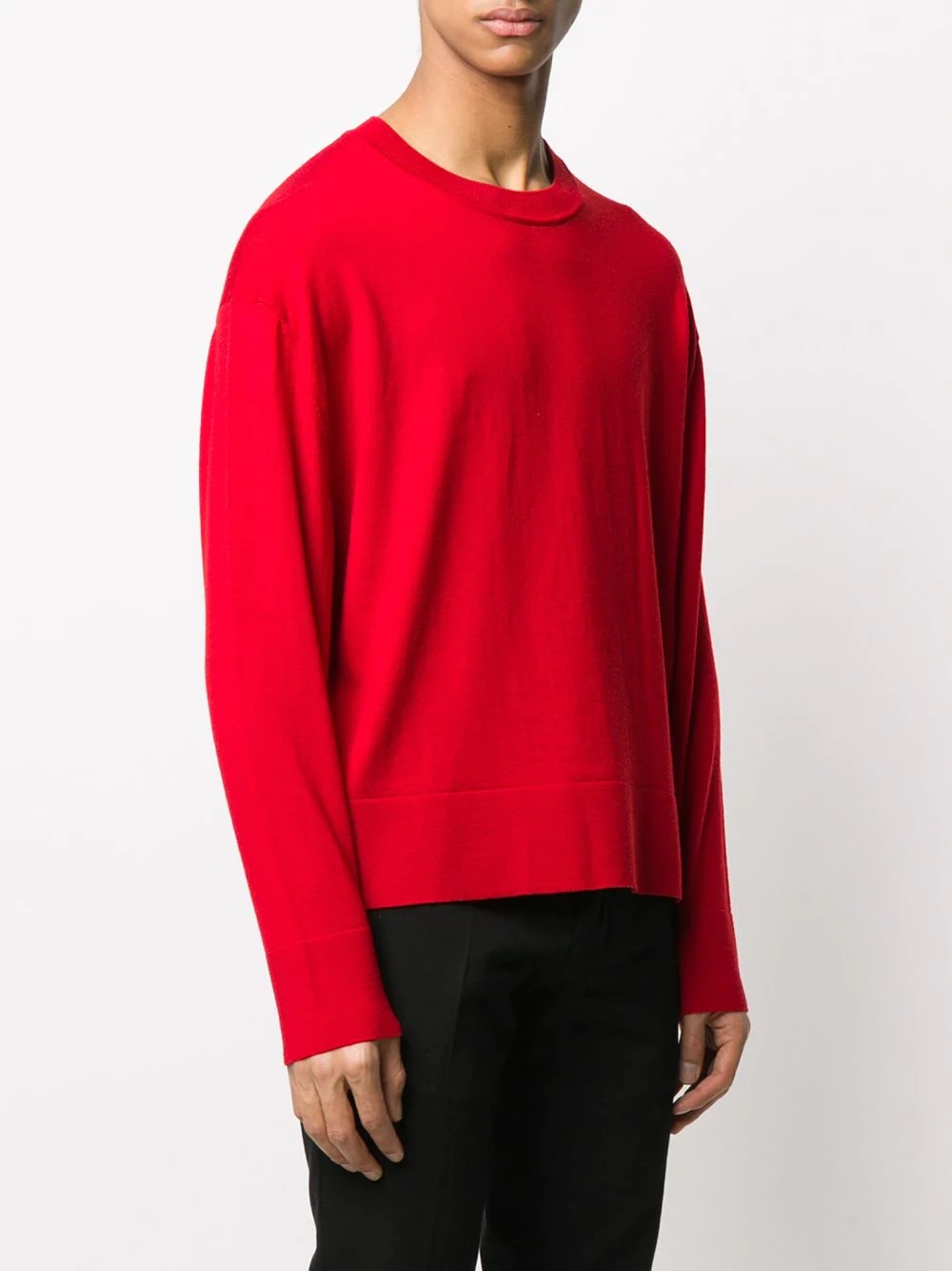 crew neck knitted jumper - 3