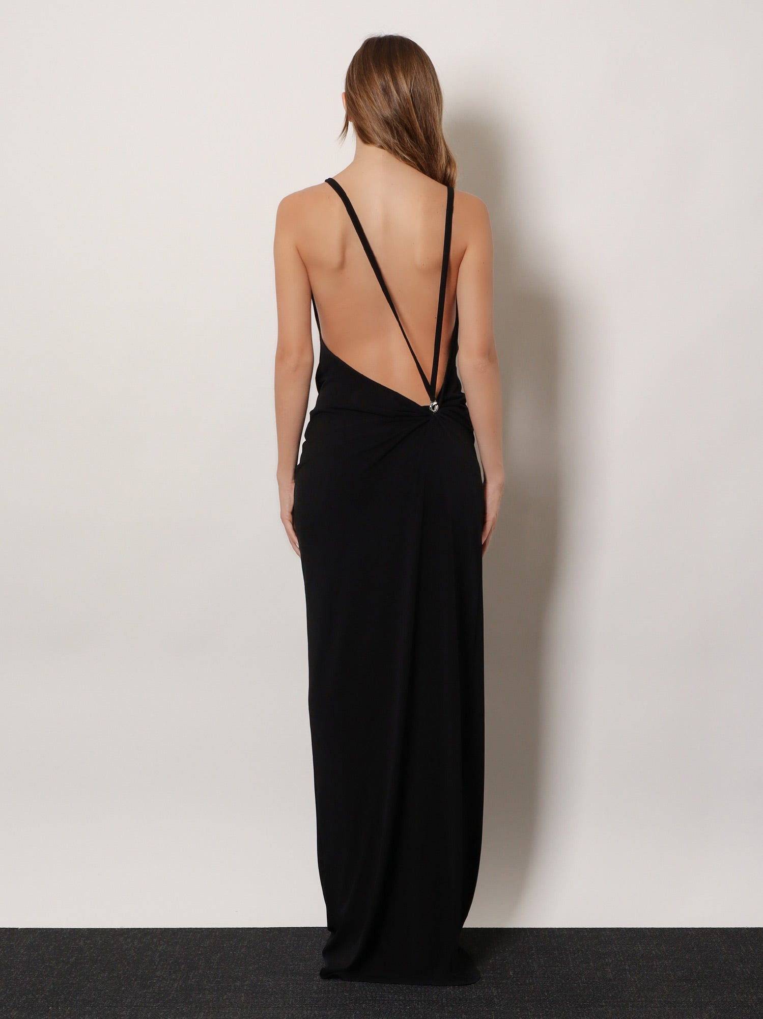 Stretch Fabric Long Dress - 4