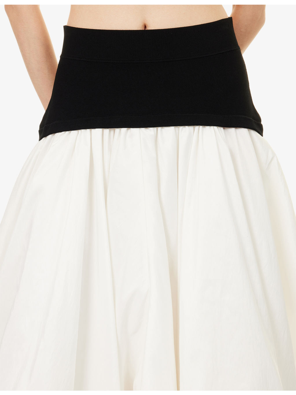Corinn Puffball Stretch-Woven Midi Skirt - 5